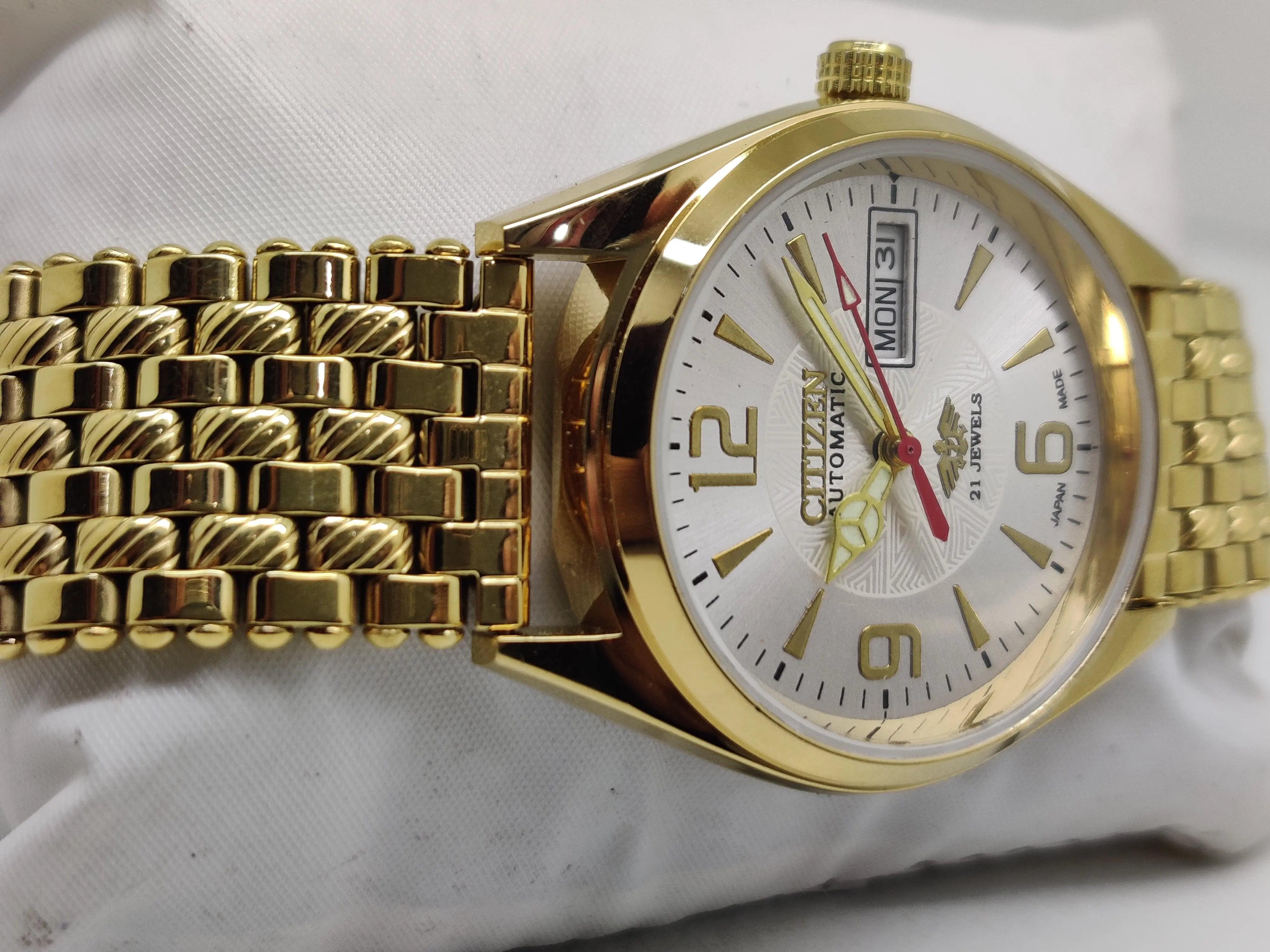 Citizen Automatic 8200 Movement stainless steel Japan Made 21 Jewels Men s Wrist Watch National Watches