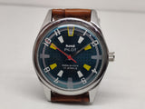 Hmt Pilot Mechanical Handwinding Movement stainless Steel Para Shock 17 Jewels Analog Dial Wrist Watch For Men
