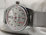 Hmt Pilot Mechanical Handwinding Movement stainless Steel Para Shock 17 Jewels Analog Dial Wrist Watch For Men