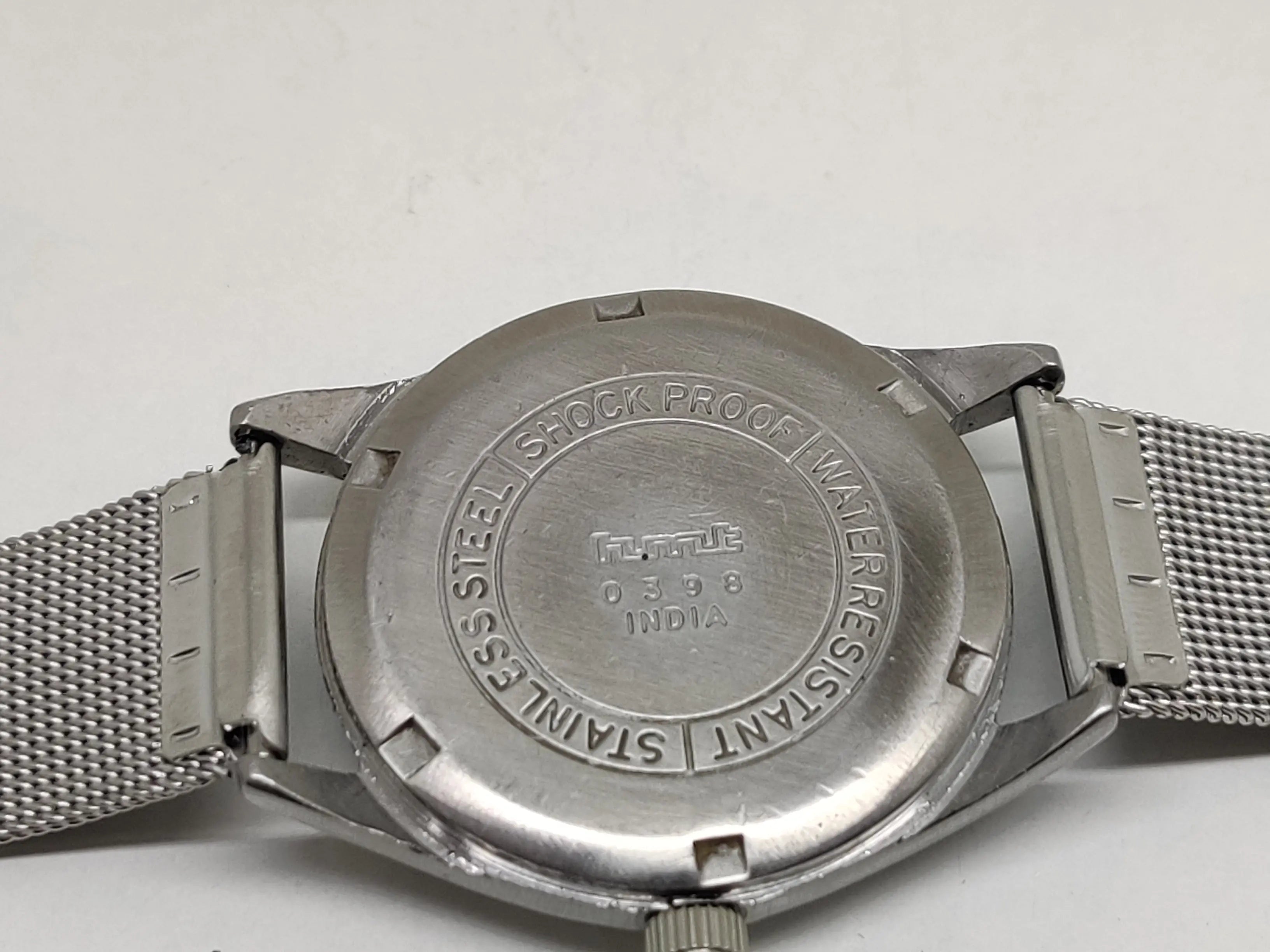 Hmt Pilot Mechanical Handwinding Movement stainless Steel Para Shock 17 Jewels Analog Dial Wrist Watch For Men National Watches