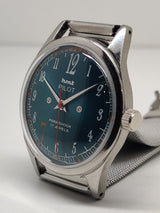 Hmt Pilot Mechanical Handwinding Movement stainless Steel Para Shock 17 Jewels Analog Dial Wrist Watch For Men