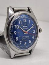 Hmt Pilot Mechanical Handwinding Movement stainless Steel Para Shock 17 Jewels Analog Dial Wrist Watch For Men