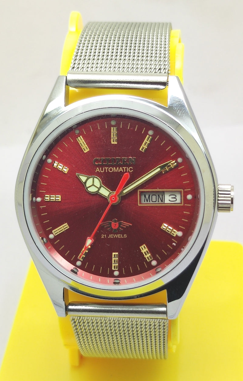 Citizen Automatic 8200 Movement stainless steel Japan Made 21 Jewels Men s Wrist Watch