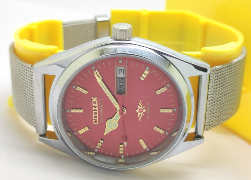 Citizen Automatic 8200 Movement stainless steel Japan Made 21 Jewels Men s Wrist Watch
