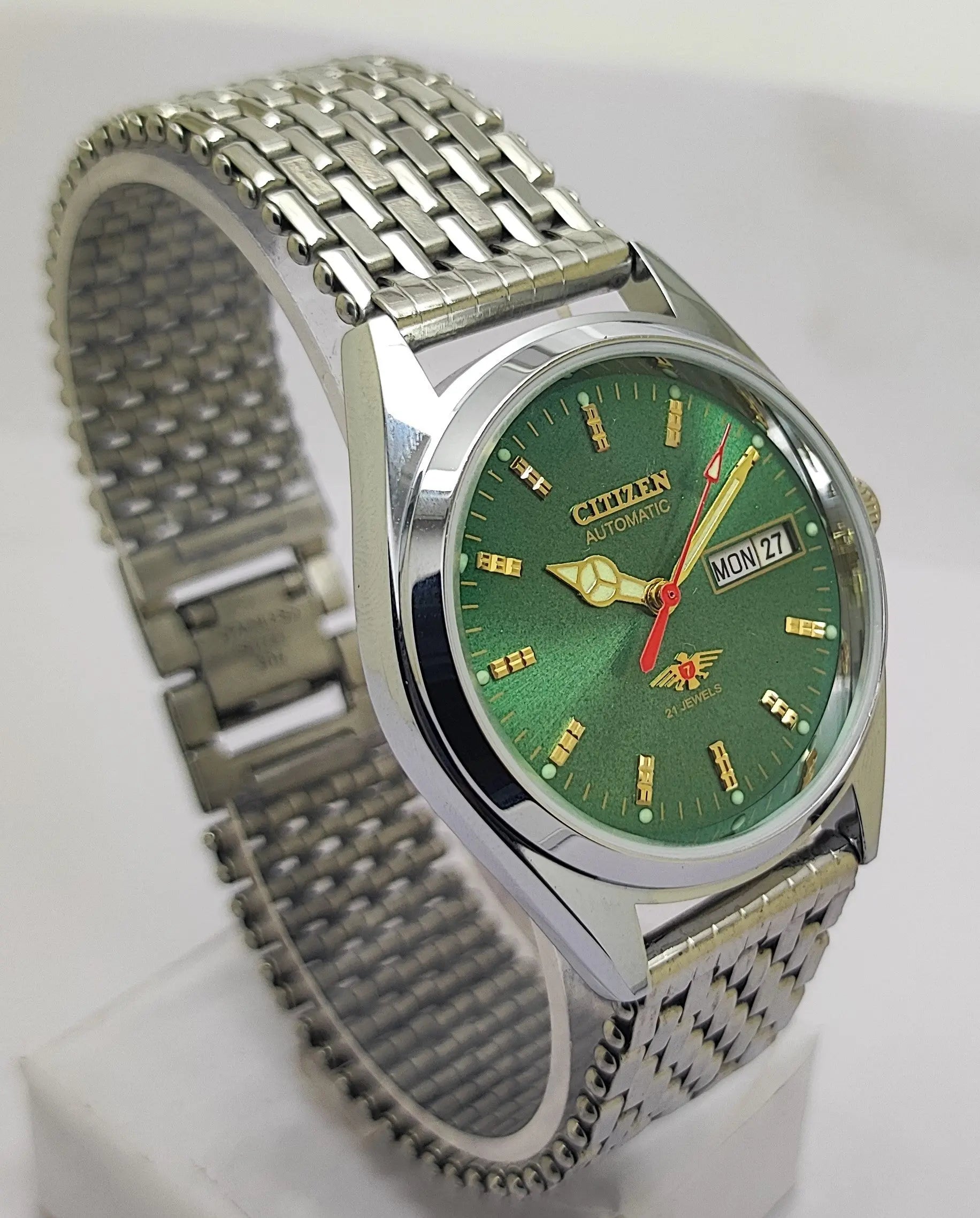 Citizen Automatic 8200 Movement stainless steel Japan Made 21 Jewels Men s Wrist Watch National Watches