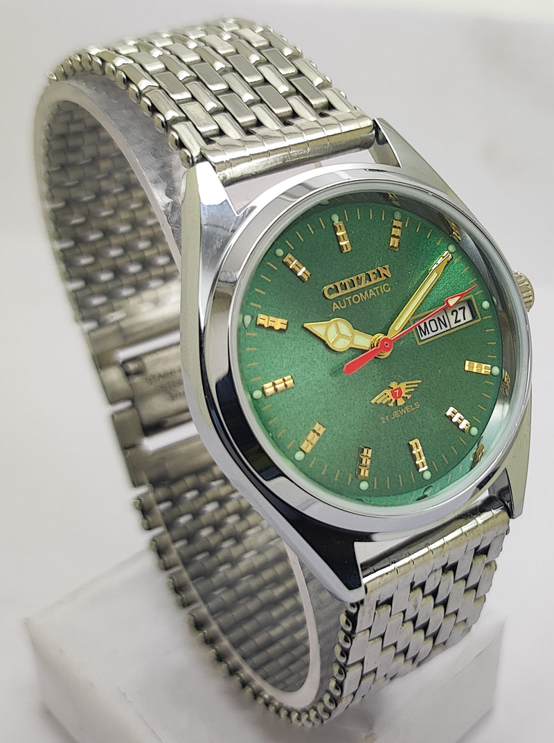Citizen Automatic 8200 Movement stainless steel Japan Made 21 Jewels Men s Wrist Watch
