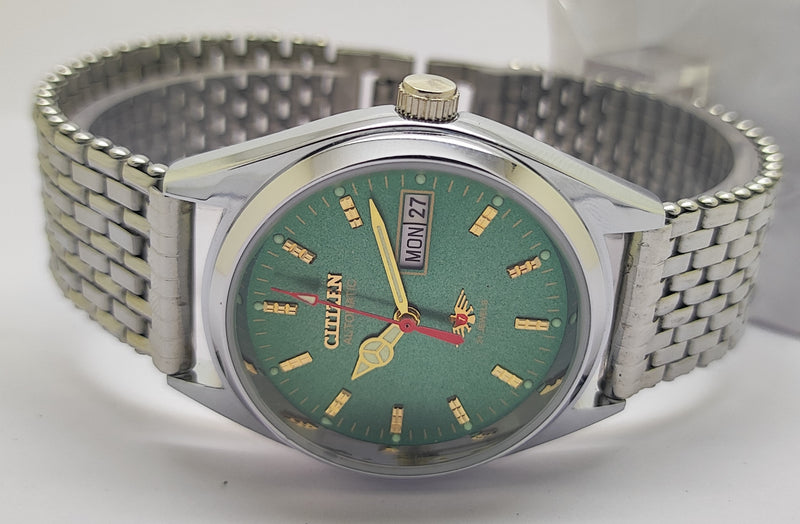 Citizen Automatic 8200 Movement stainless steel Japan Made 21 Jewels Men s Wrist Watch