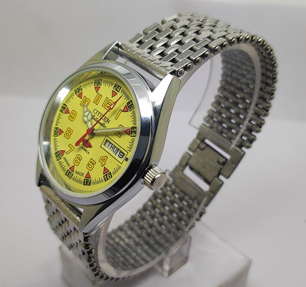 Citizen Automatic 8200 Movement stainless steel Japan Made 21 Jewels Men s Wrist Watch