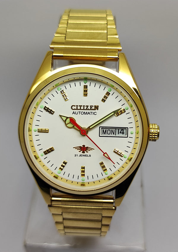 Citizen Automatic 8200 Movement stainless steel Japan Made 21 Jewels Men s Wrist Watch