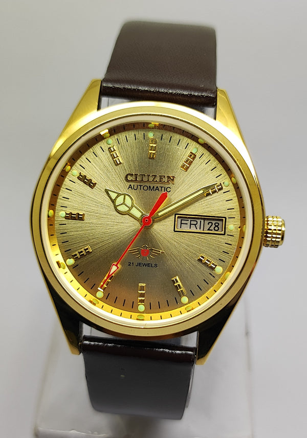 Citizen Automatic 8200 Movement stainless steel Japan Made 21 Jewels Men s Wrist Watch