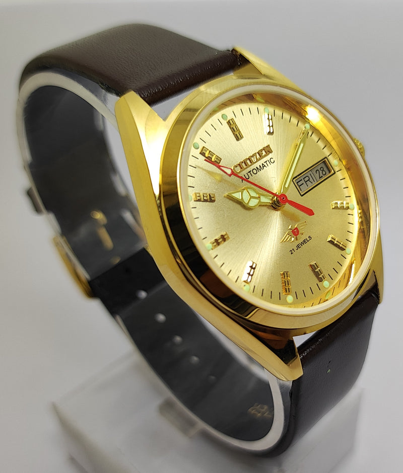 Citizen Automatic 8200 Movement stainless steel Japan Made 21 Jewels Men s Wrist Watch