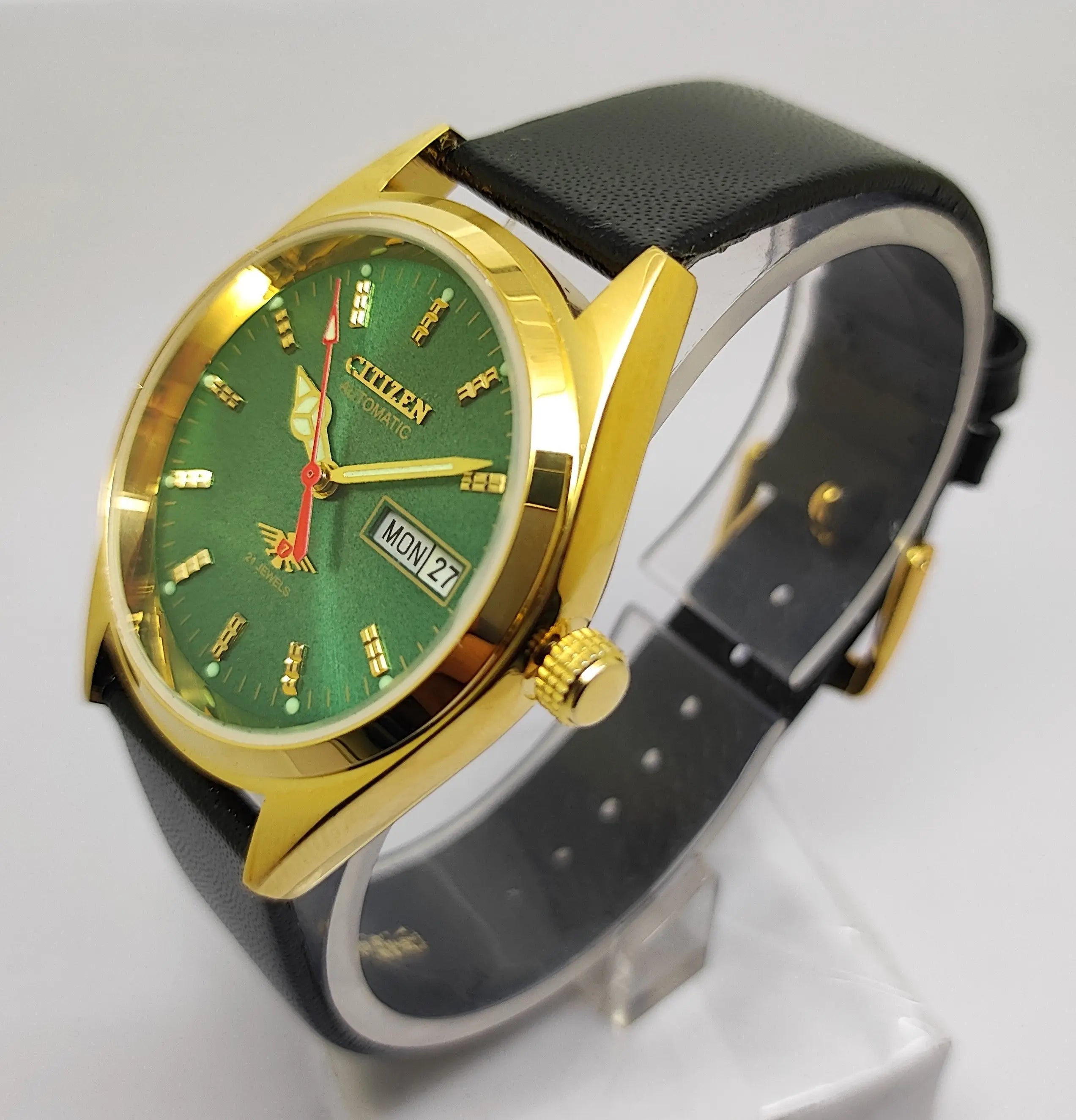 Citizen Automatic 8200 Movement stainless steel Japan Made 21 Jewels Men s Wrist Watch National Watches
