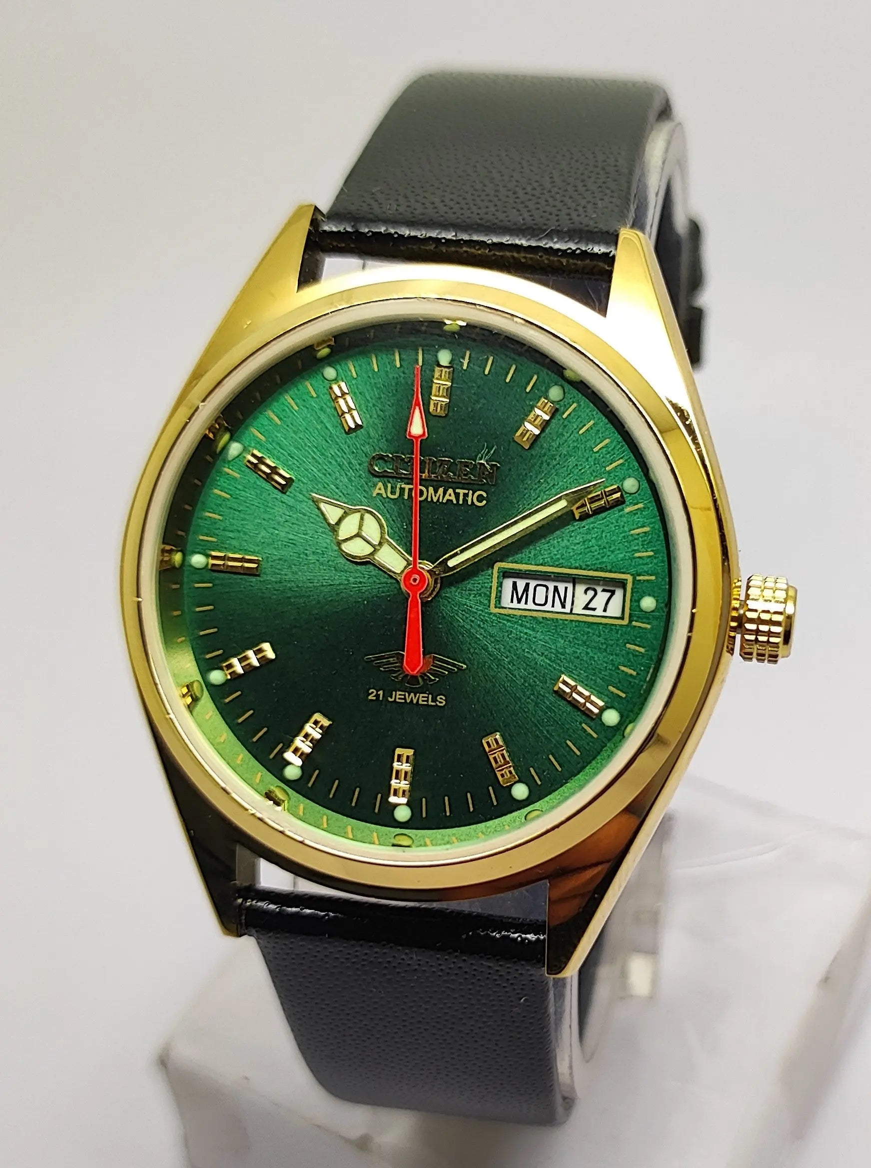 Citizen Automatic 8200 Movement stainless steel Japan Made 21 Jewels Men s Wrist Watch National Watches