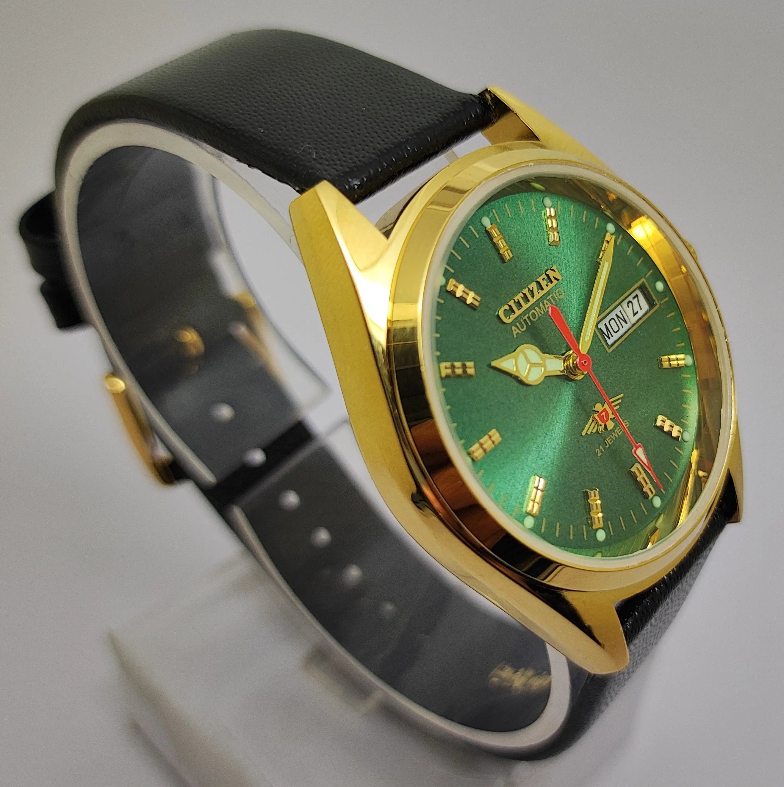 Citizen Automatic 8200 Movement stainless steel Japan Made 21 Jewels Men s Wrist Watch National Watches