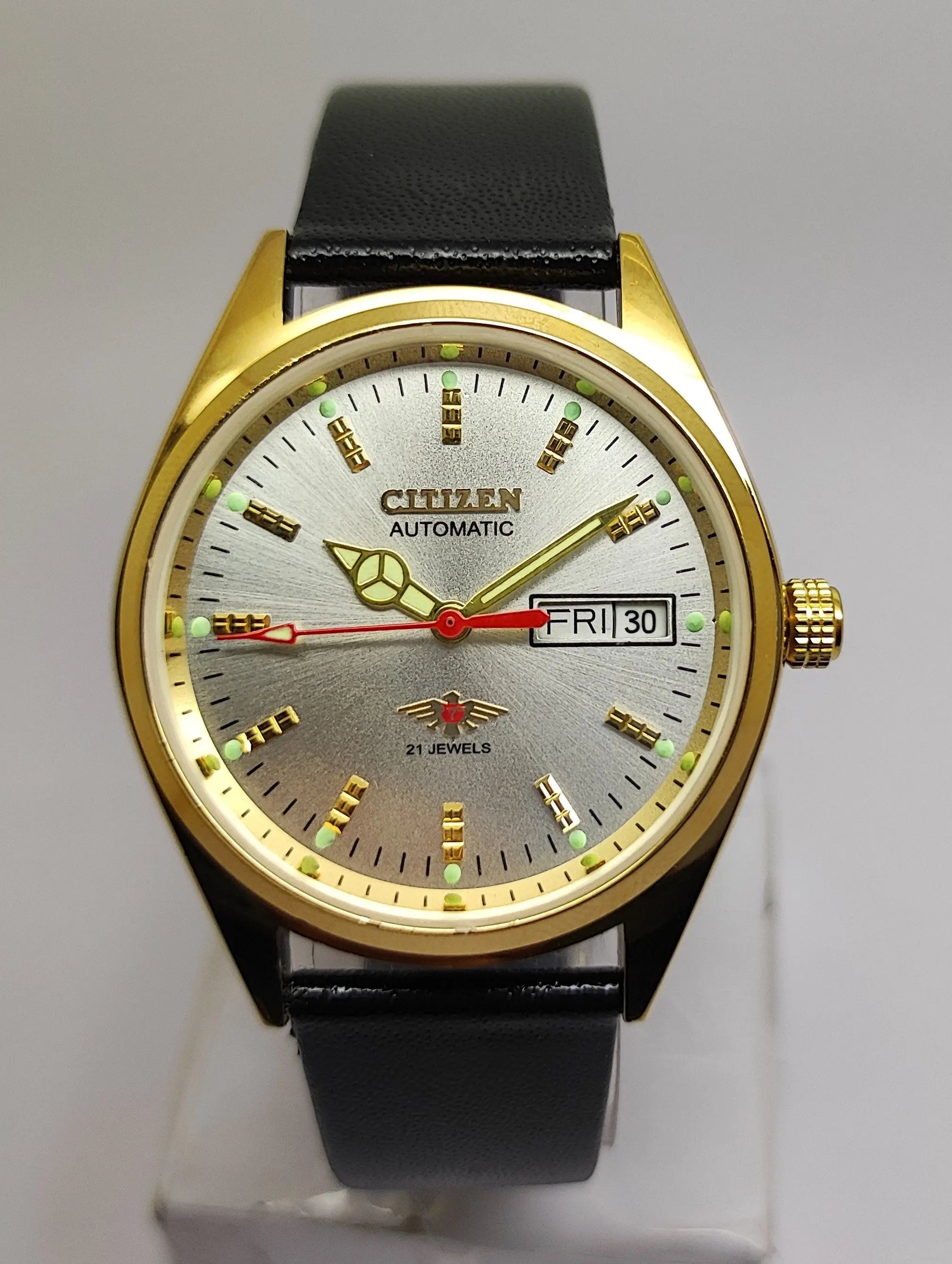 Citizen Automatic 8200 Movement stainless steel Japan Made 21 Jewels Men s Wrist Watch National Watches