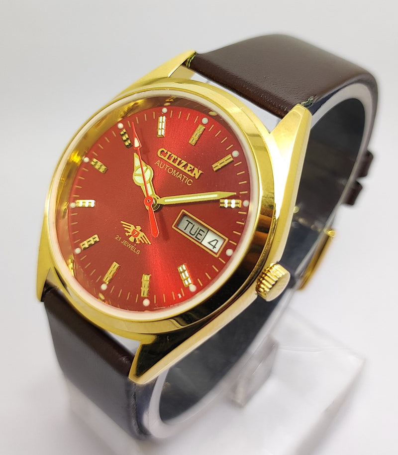 Citizen Automatic 8200 Movement stainless steel Japan Made 21 Jewels Men s Wrist Watch