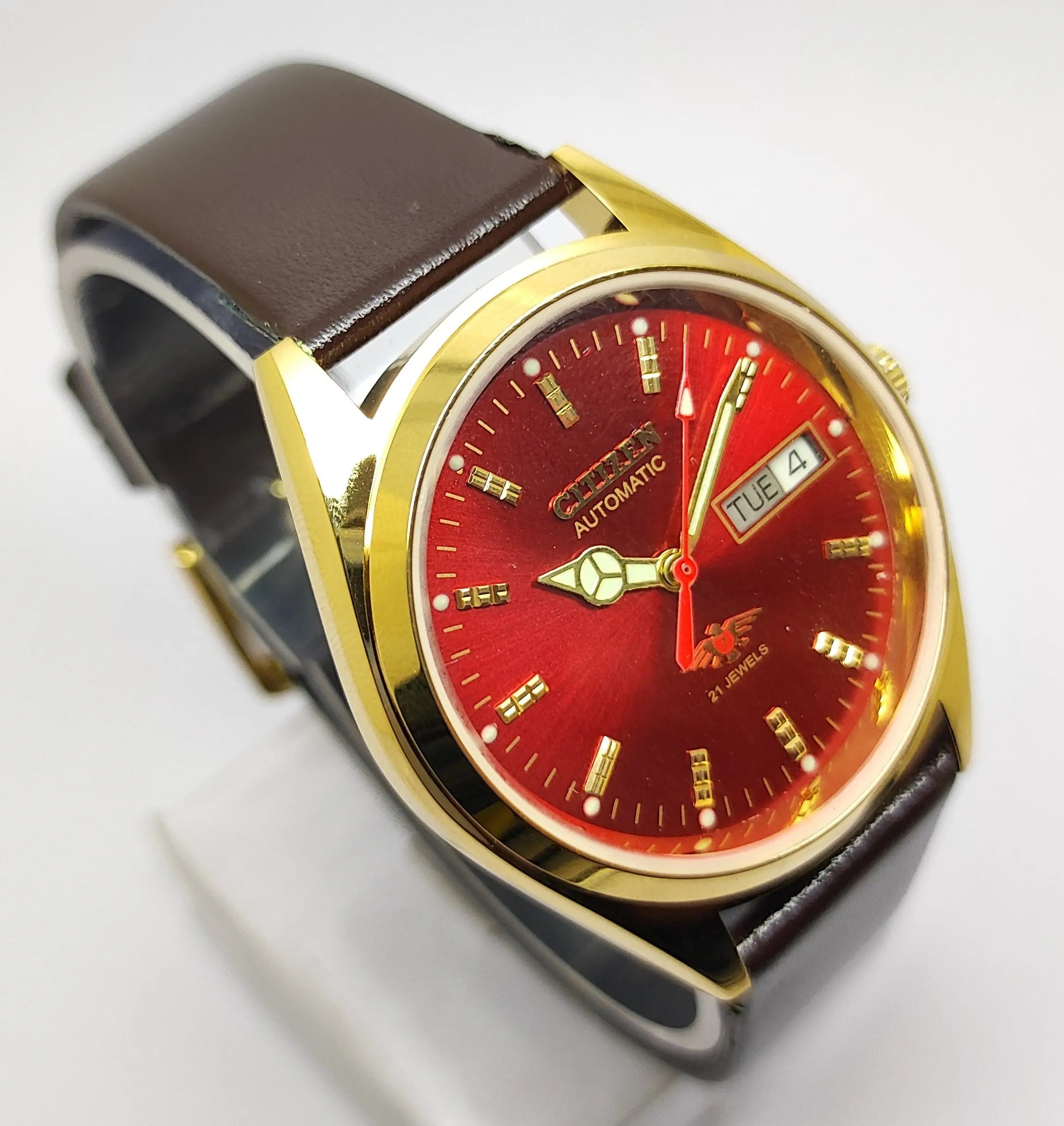 Citizen Automatic 8200 Movement stainless steel Japan Made 21 Jewels Men s Wrist Watch National Watches