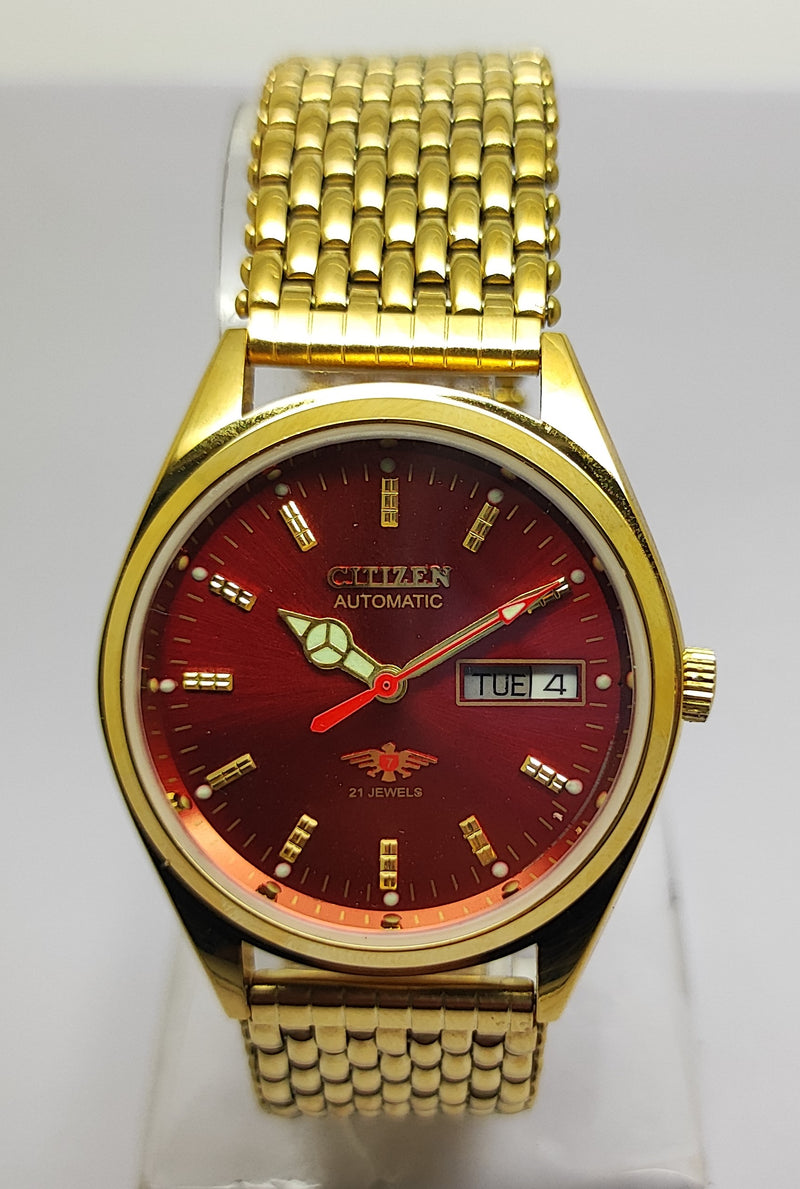 Citizen Automatic 8200 Movement stainless steel Japan Made 21 Jewels Men s Wrist Watch