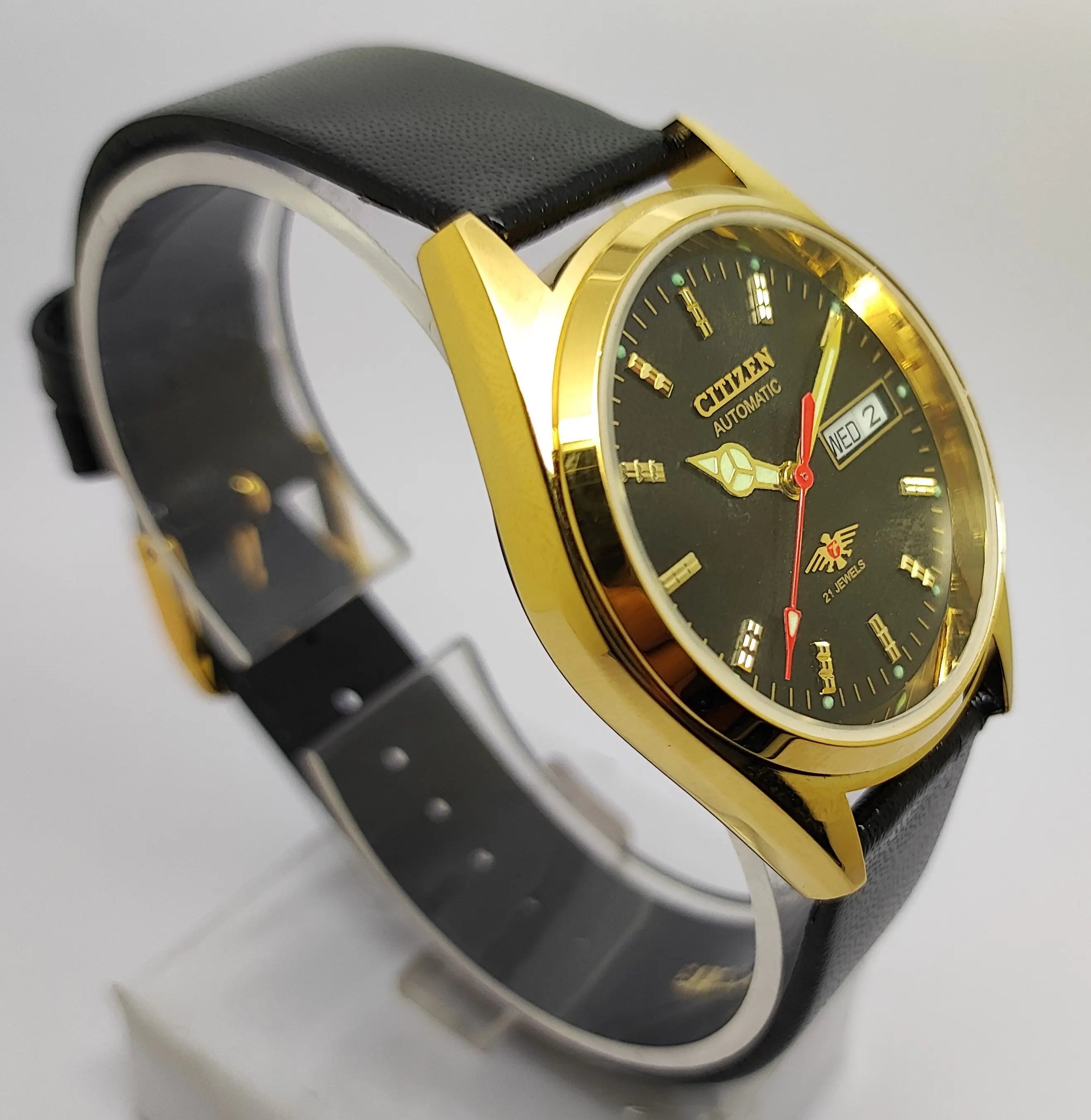Citizen Automatic 8200 Movement stainless steel Japan Made 21 Jewels Men s Wrist Watch National Watches