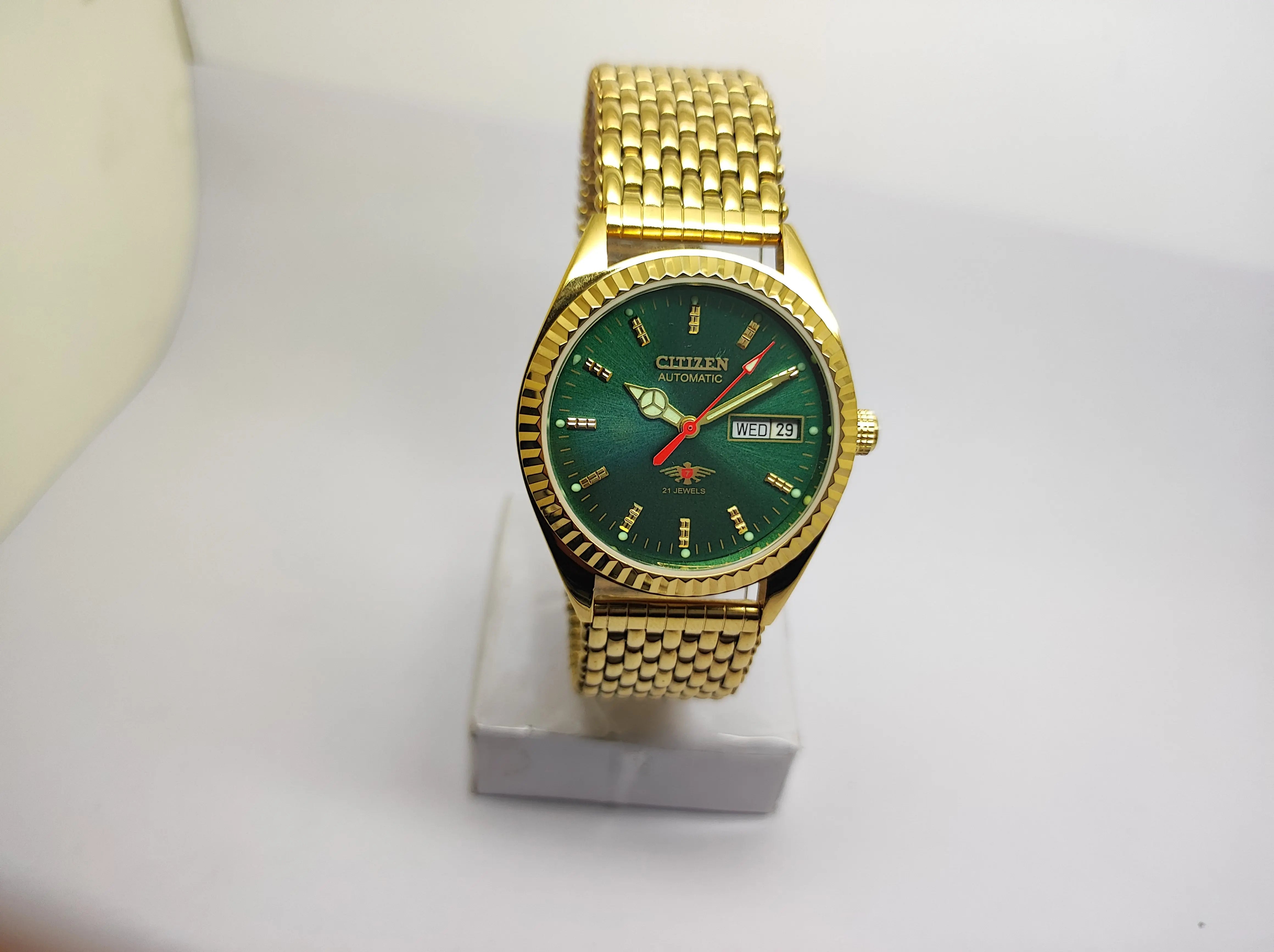 Citizen Automatic 8200 Movement stainless steel Japan Made 21 Jewels Men s Wrist Watch National Watches
