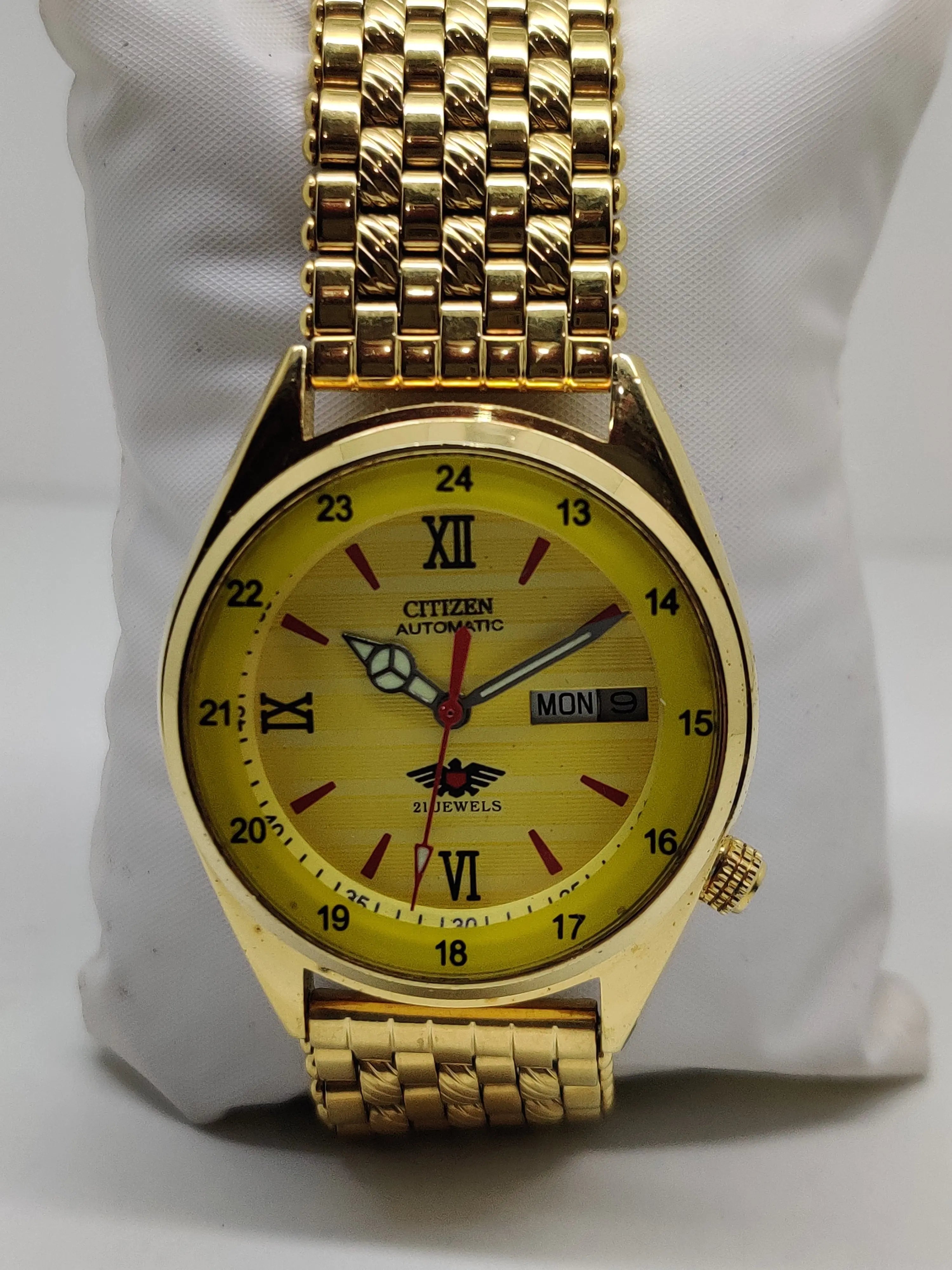 Citizen Automatic 8200 Movement stainless steel Japan Made 21 Jewels Men s Wrist Watch National Watches