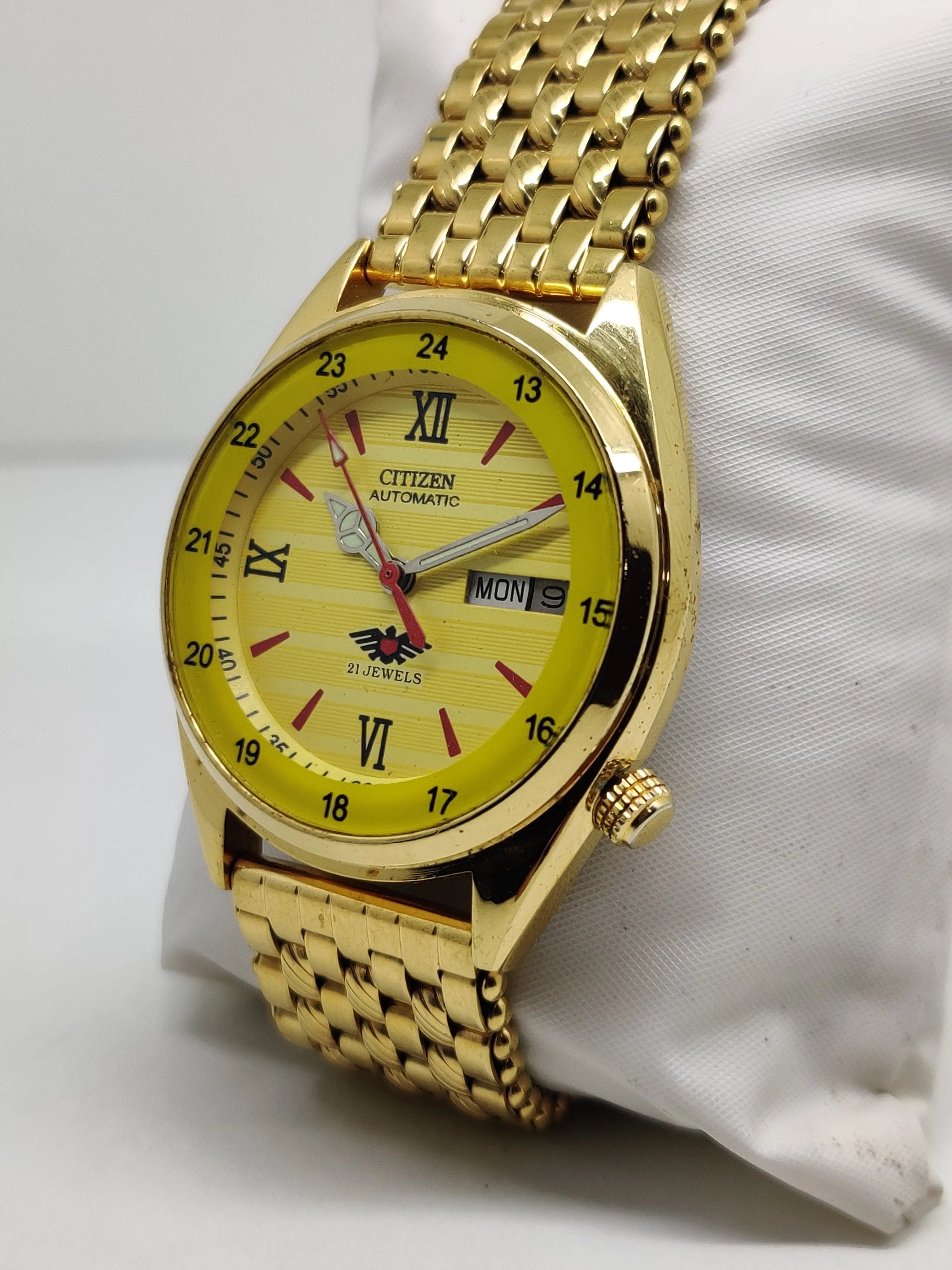 Citizen Automatic 8200 Movement stainless steel Japan Made 21 Jewels Men s Wrist Watch National Watches