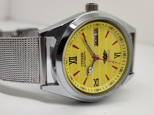 Citizen Automatic 8200 Movement stainless steel Japan Made 21 Jewels Men s Wrist Watch
