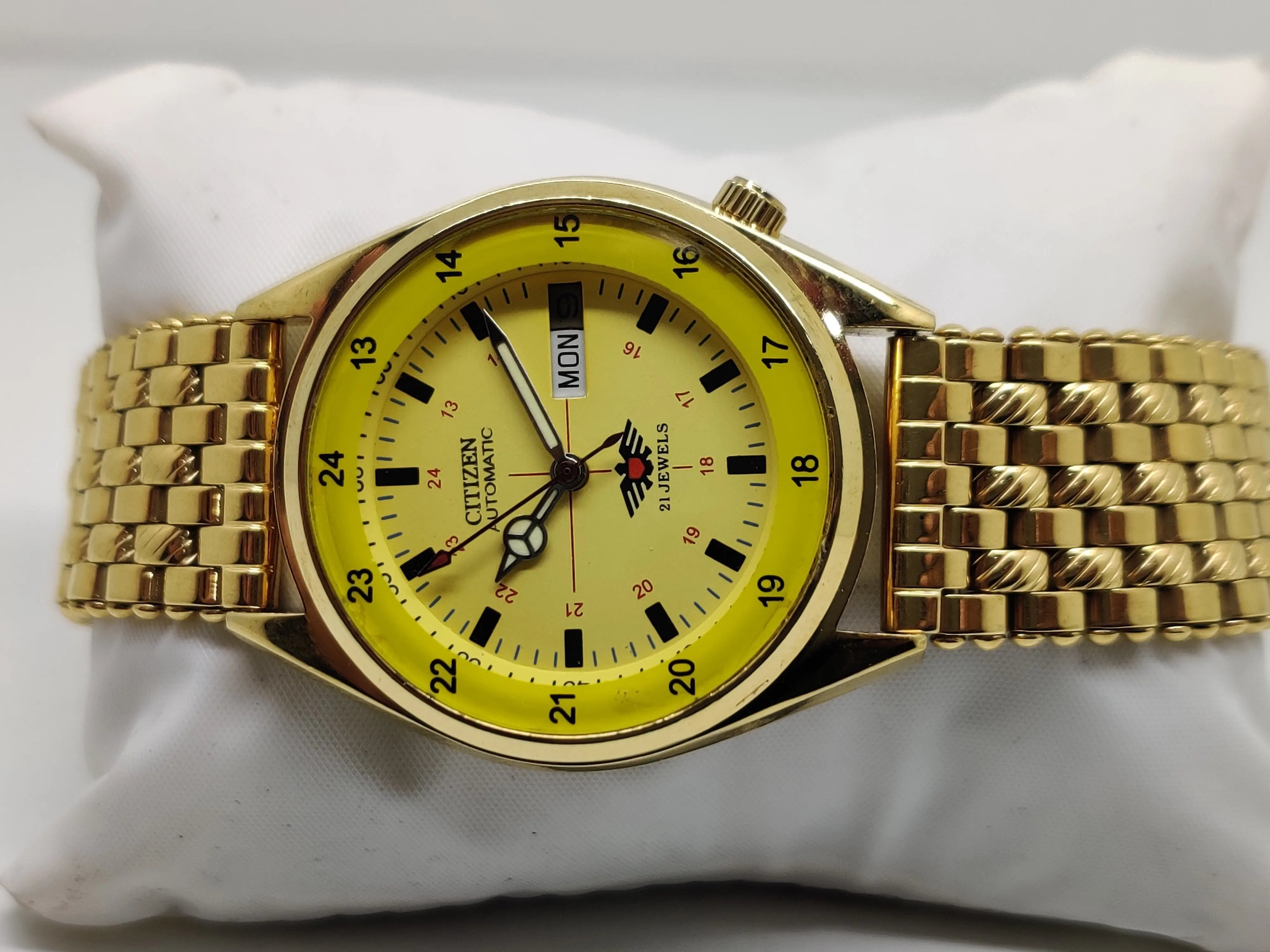 Citizen Automatic 8200 Movement stainless steel Japan Made 21 Jewels Men s Wrist Watch National Watches