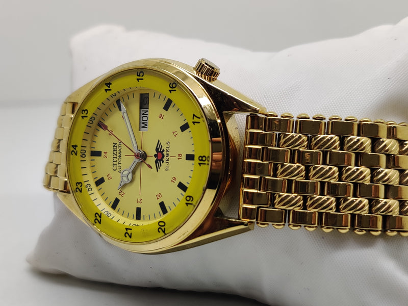 Citizen Automatic 8200 Movement stainless steel Japan Made 21 Jewels Men s Wrist Watch