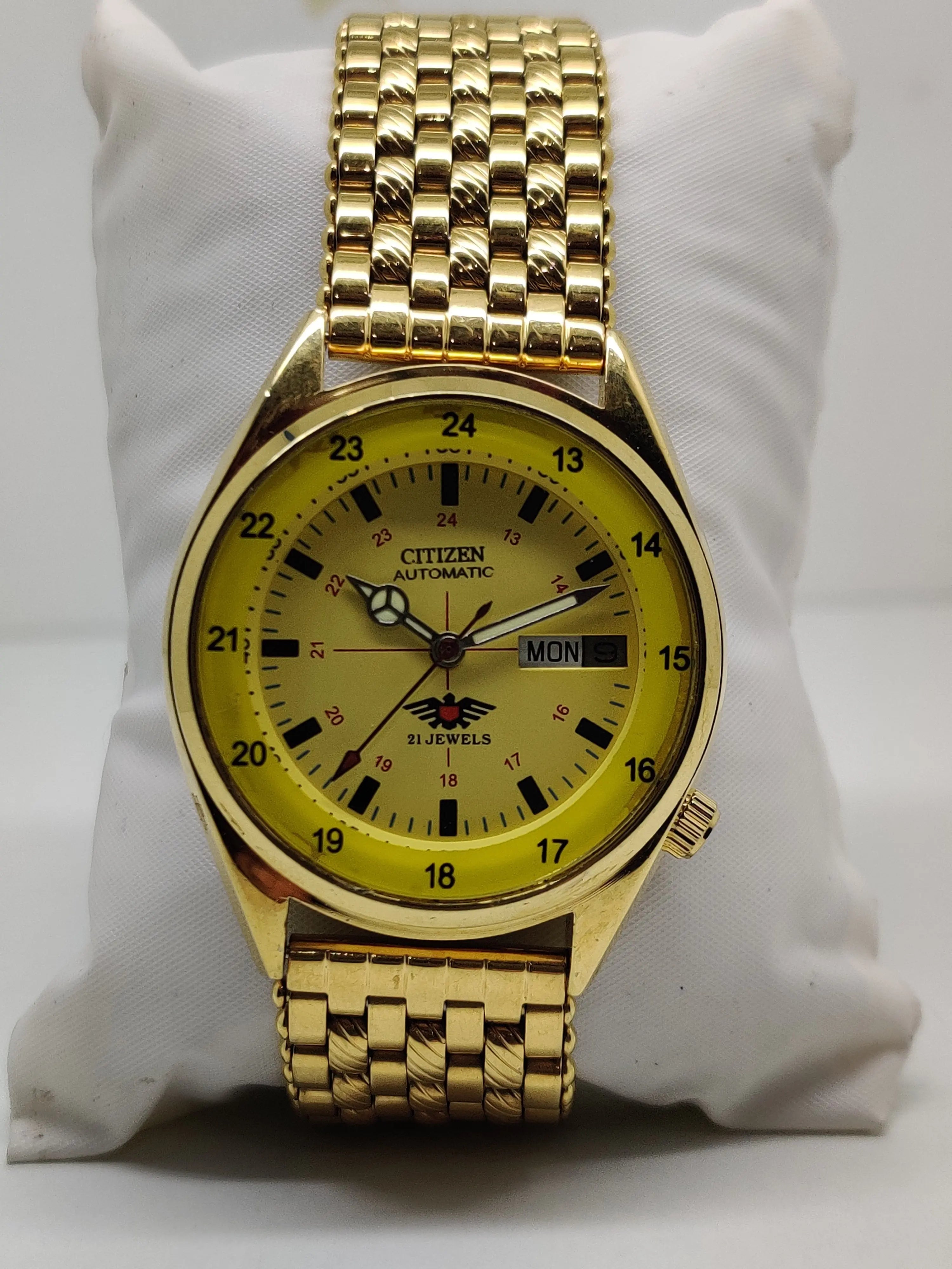 Citizen Automatic 8200 Movement stainless steel Japan Made 21 Jewels Men s Wrist Watch National Watches