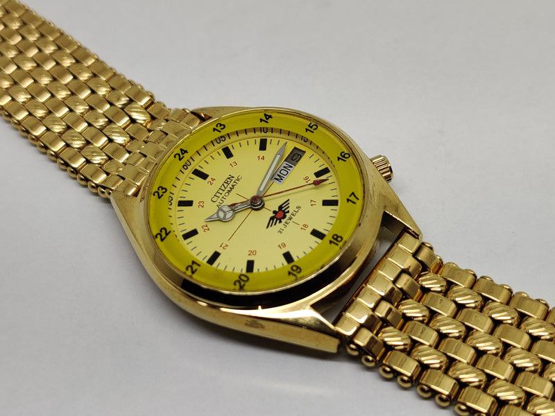 Citizen Automatic 8200 Movement stainless steel Japan Made 21 Jewels Men s Wrist Watch