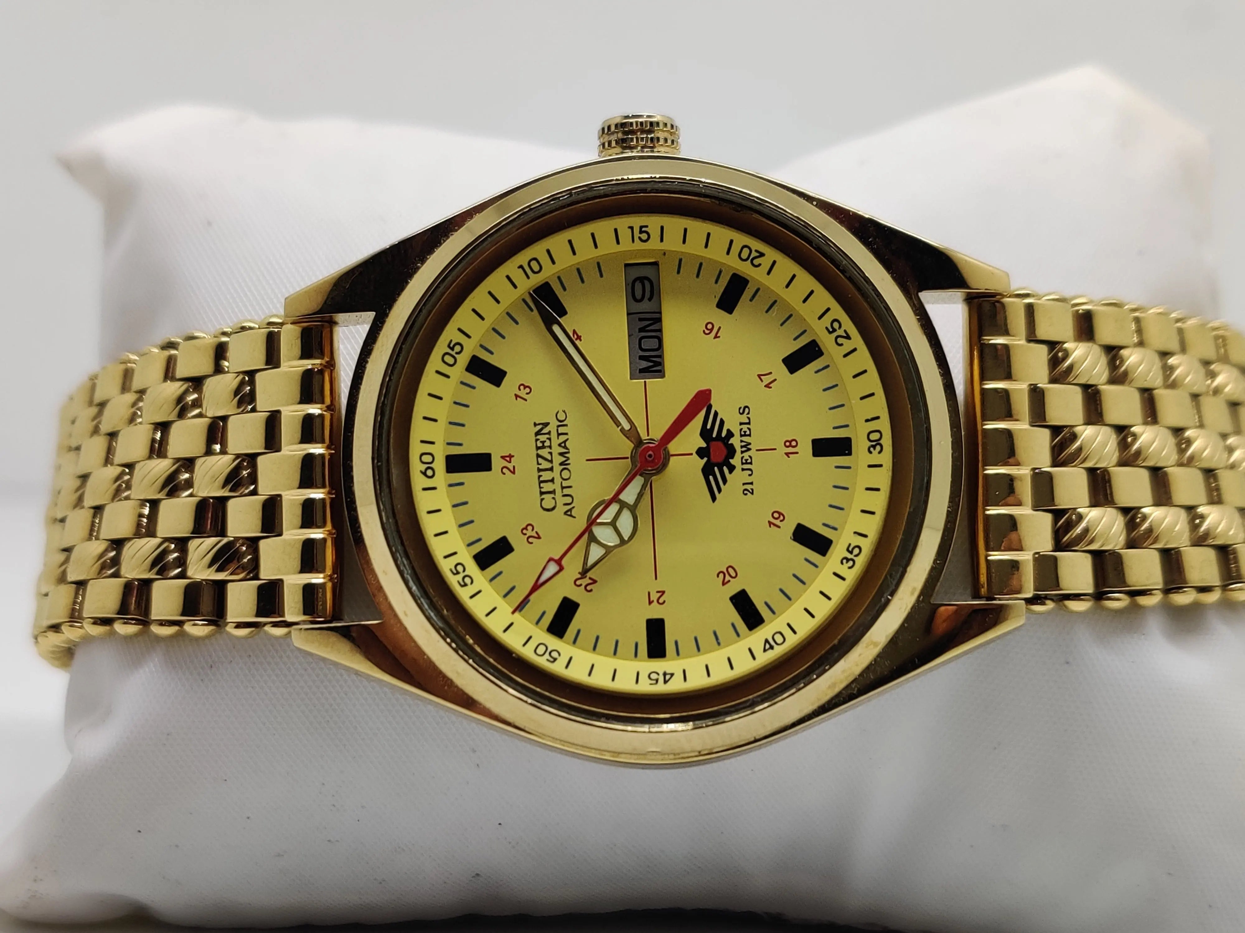 Citizen Automatic 8200 Movement stainless steel Japan Made 21 Jewels Men s Wrist Watch National Watches