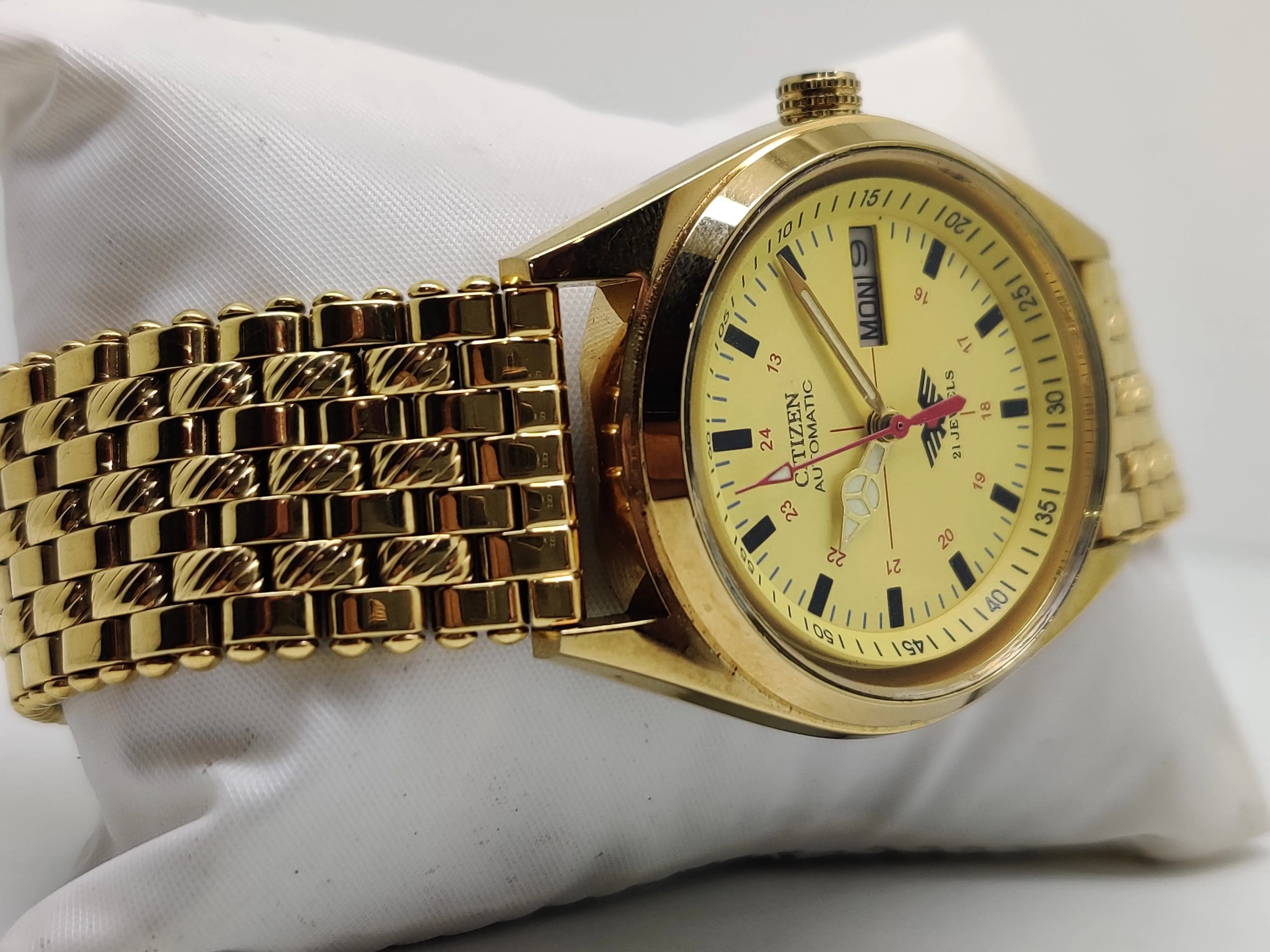 Citizen Automatic 8200 Movement stainless steel Japan Made 21 Jewels Men s Wrist Watch National Watches