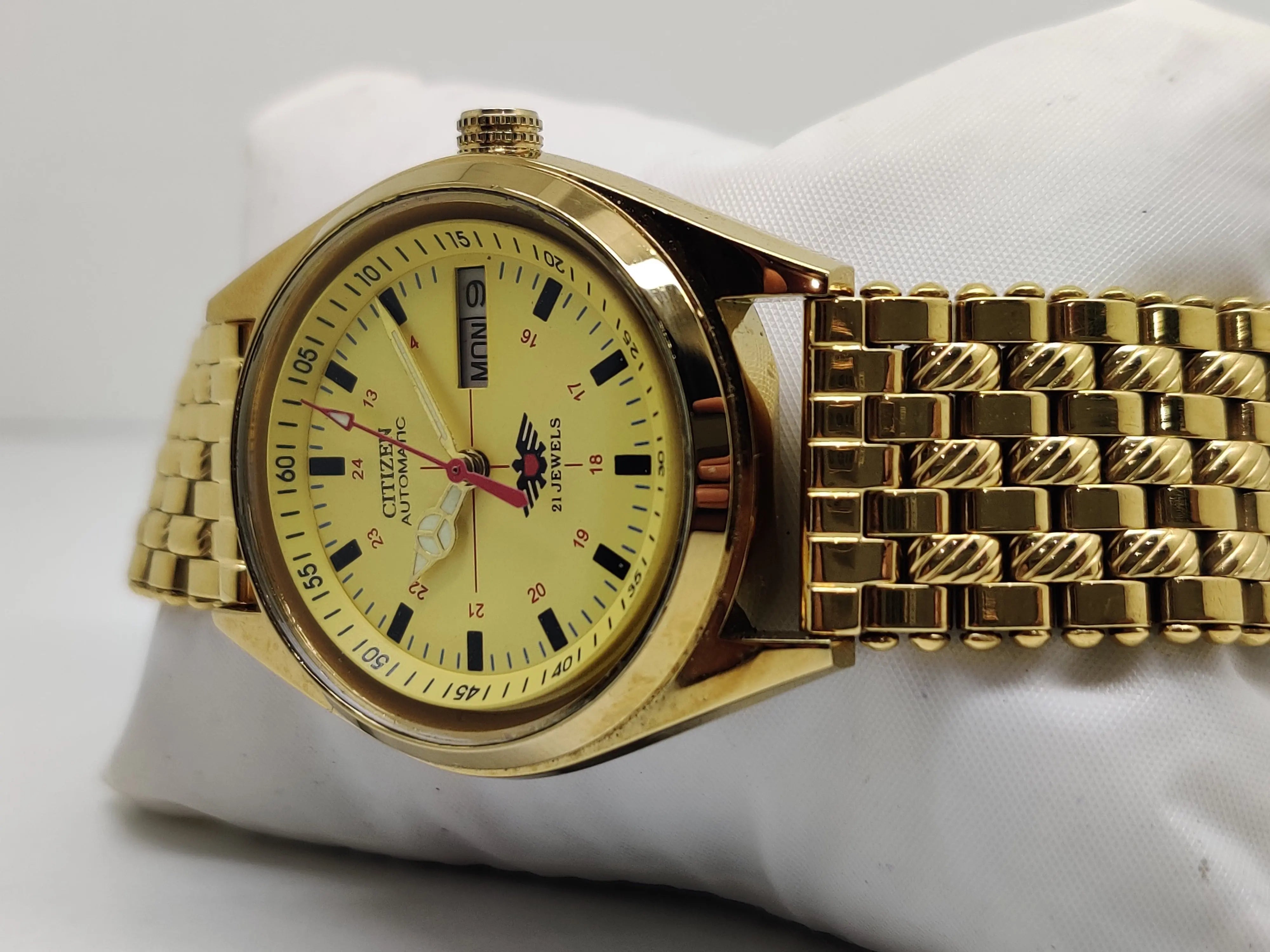 Citizen Automatic 8200 Movement stainless steel Japan Made 21 Jewels Men s Wrist Watch National Watches