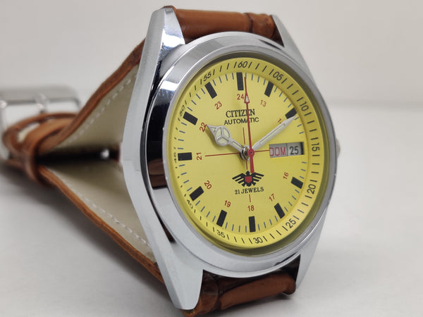 Citizen Automatic 8200 Movement stainless steel Japan Made 21 Jewels Men s Wrist Watch