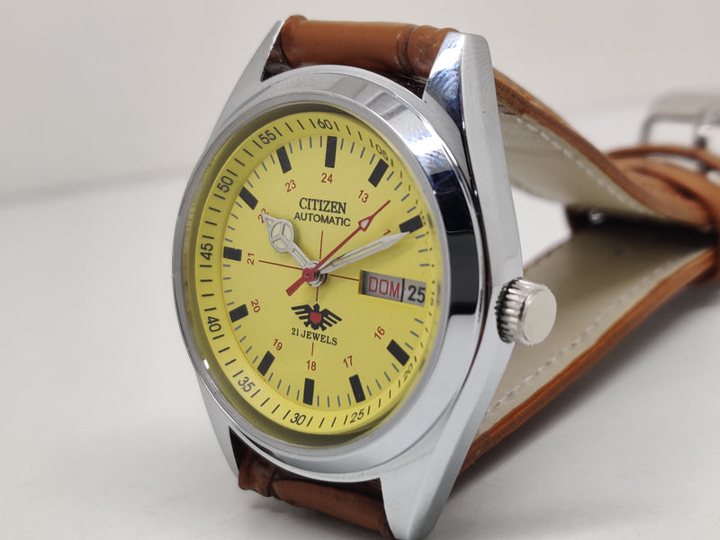 Citizen Automatic 8200 Movement stainless steel Japan Made 21 Jewels Men s Wrist Watch