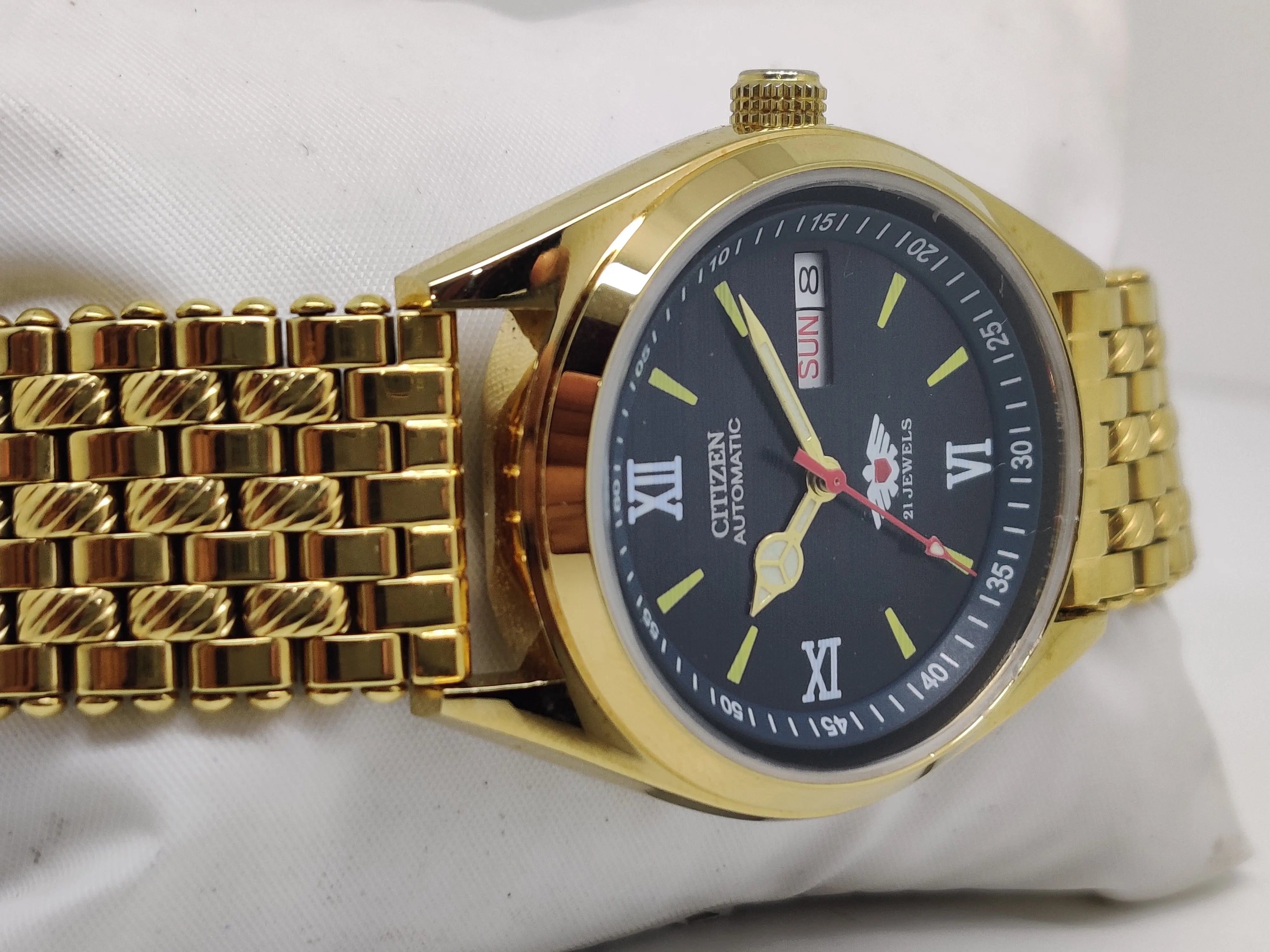 Citizen Automatic 8200 Movement stainless steel Japan Made 21 Jewels Men s Wrist Watch National Watches