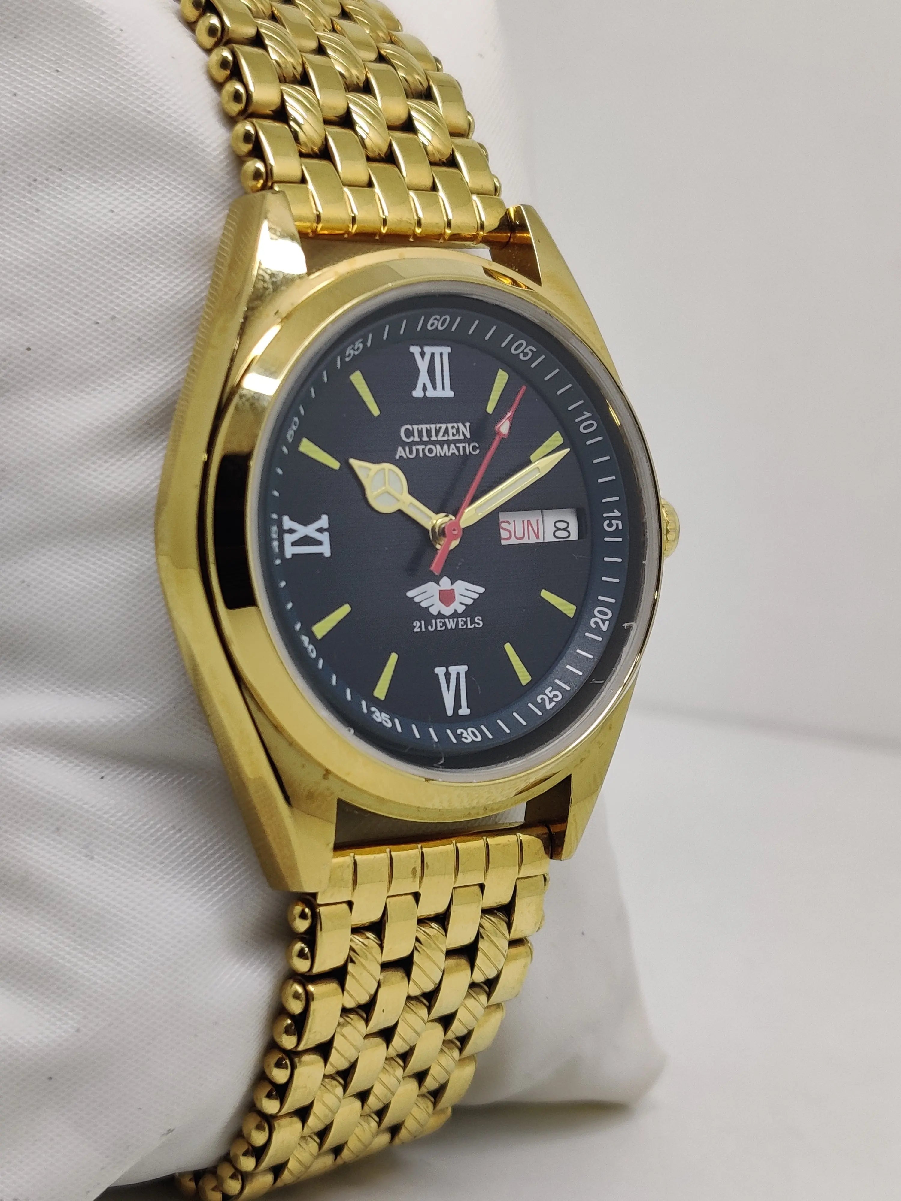 Citizen Automatic 8200 Movement stainless steel Japan Made 21 Jewels Men s Wrist Watch National Watches
