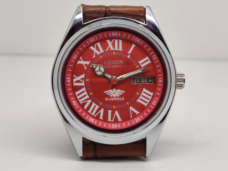 Citizen Automatic 8200 Movement stainless steel Japan Made 21 Jewels Men s Wrist Watch