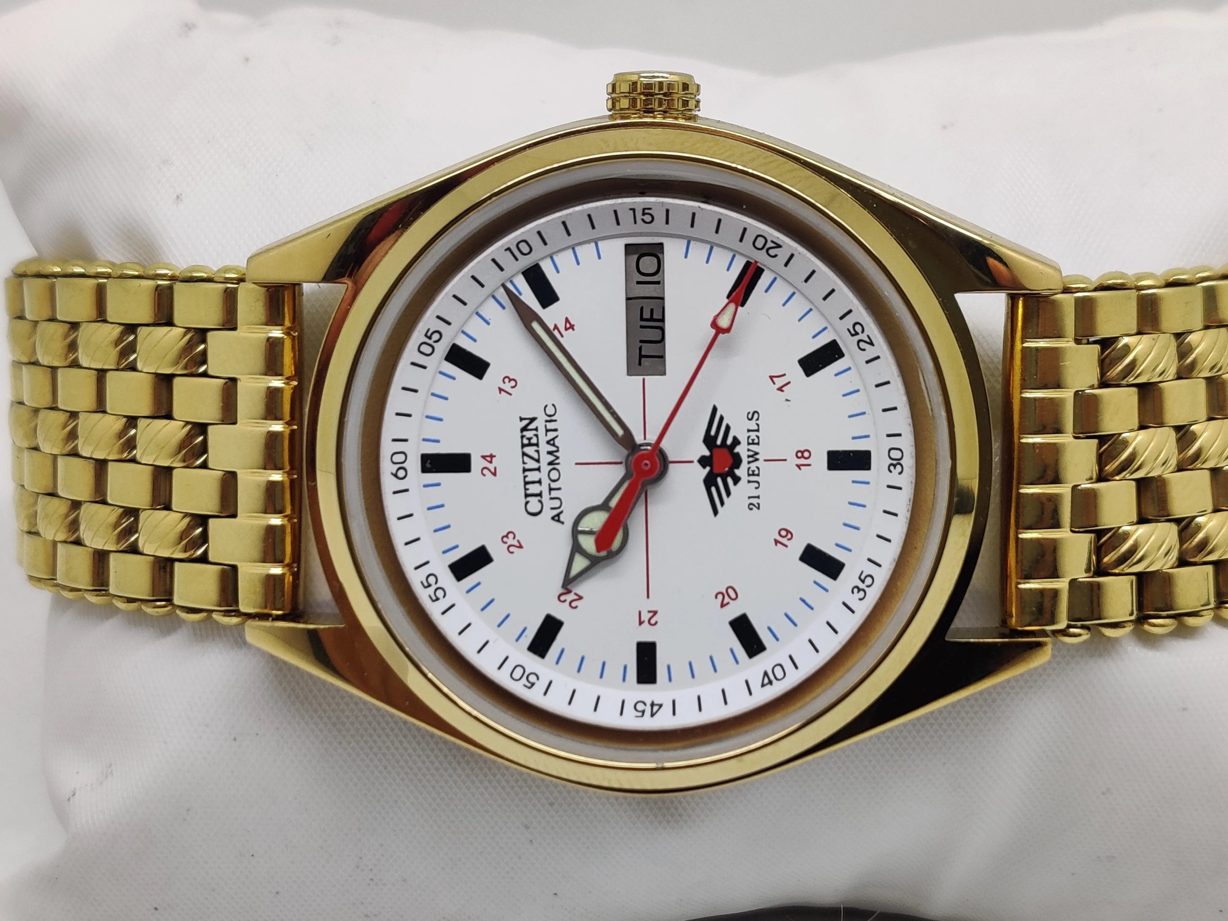Citizen Automatic 8200 Movement stainless steel Japan Made 21 Jewels Men s Wrist Watch National Watches