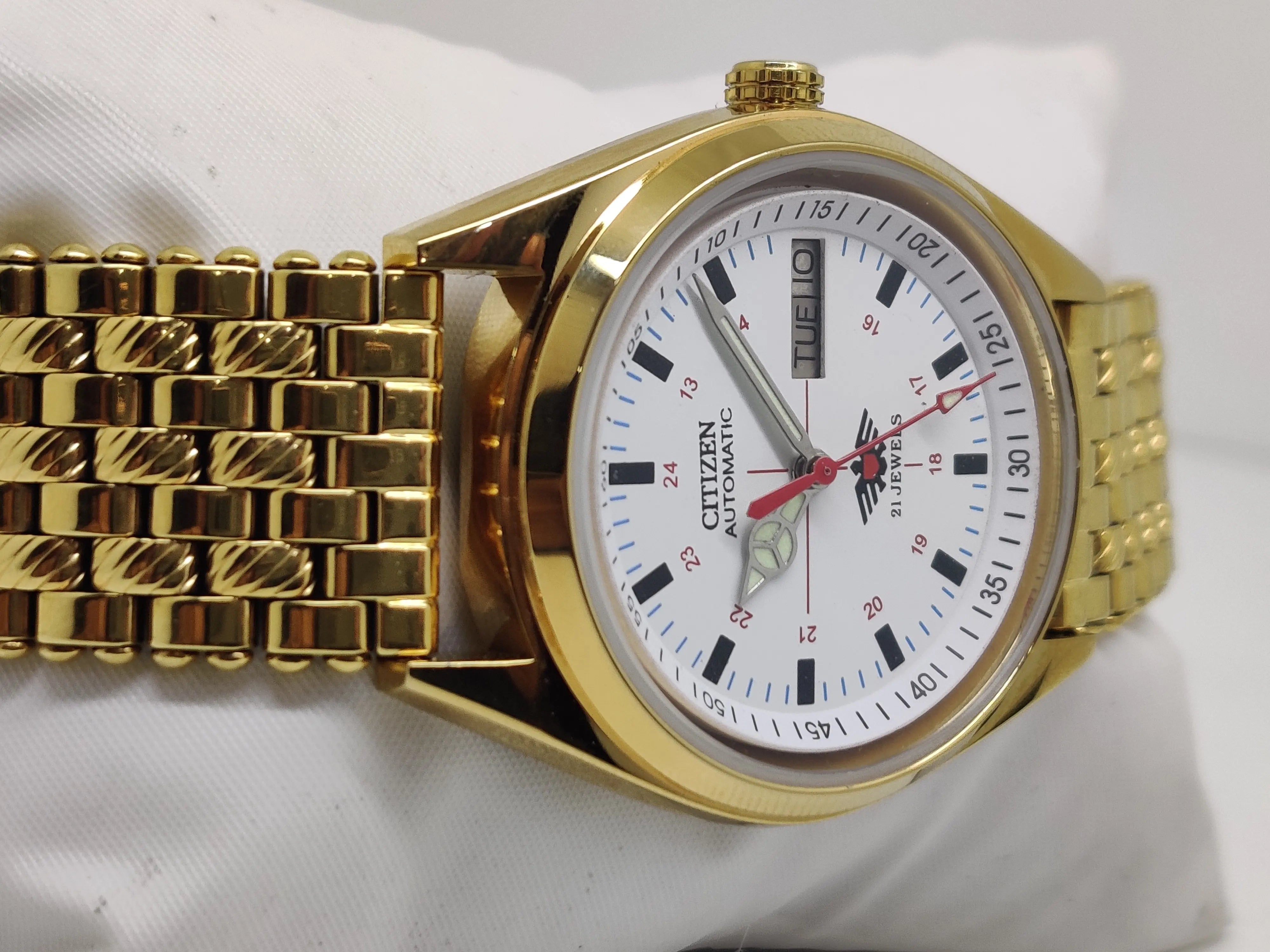Citizen Automatic 8200 Movement stainless steel Japan Made 21 Jewels Men s Wrist Watch National Watches