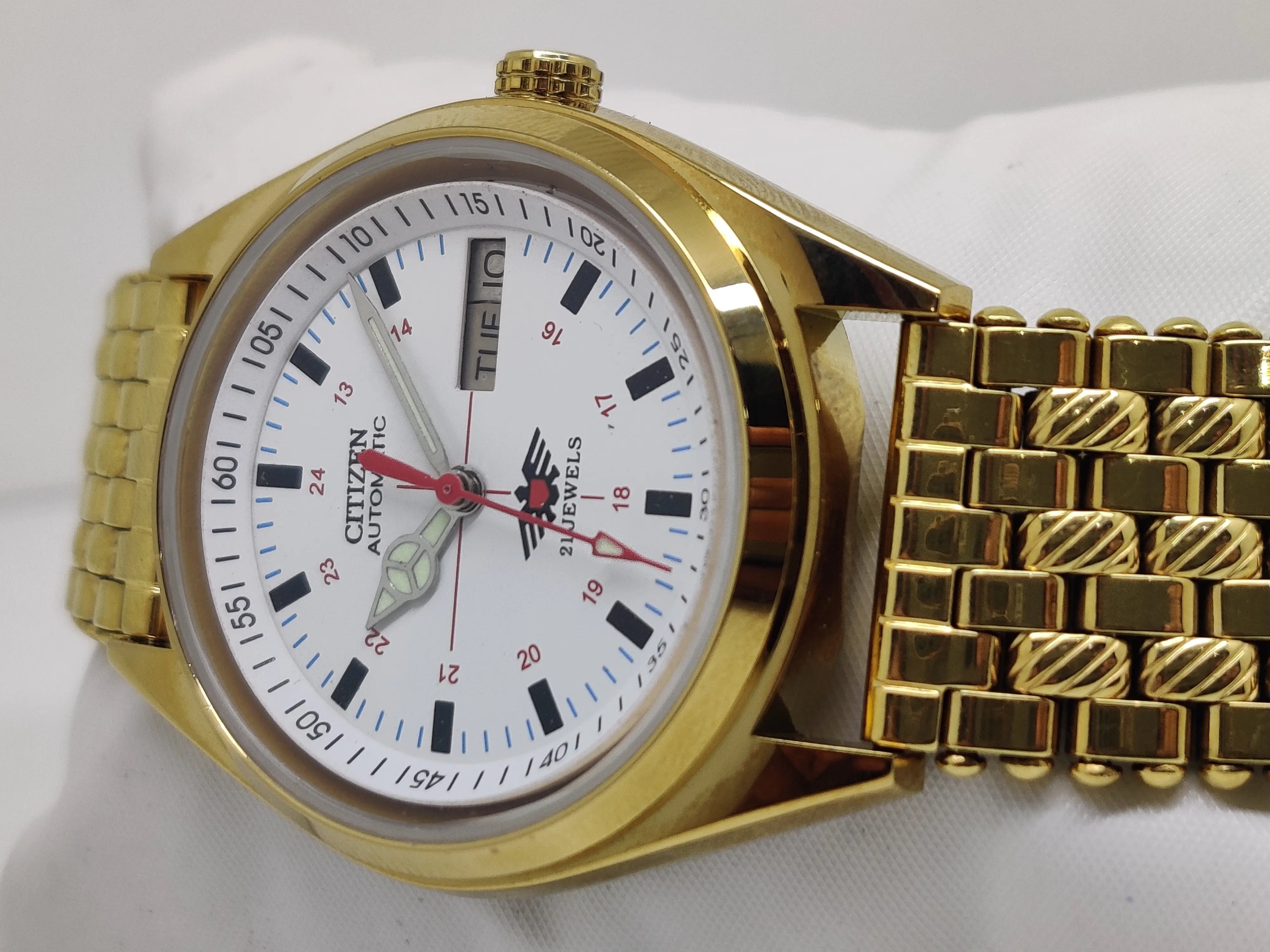 Citizen Automatic 8200 Movement stainless steel Japan Made 21 Jewels Men s Wrist Watch National Watches