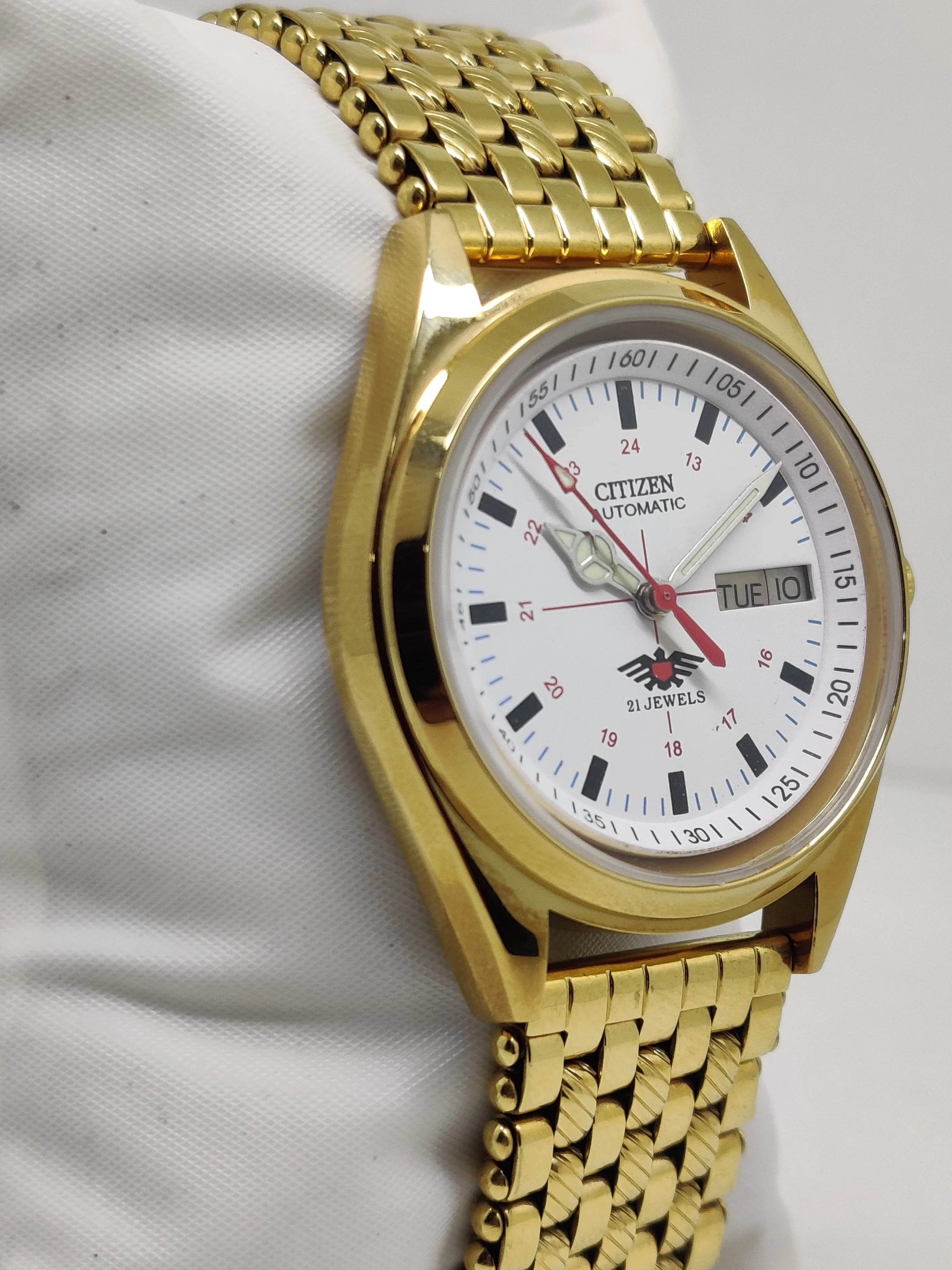 Citizen Automatic 8200 Movement stainless steel Japan Made 21 Jewels Men s Wrist Watch National Watches