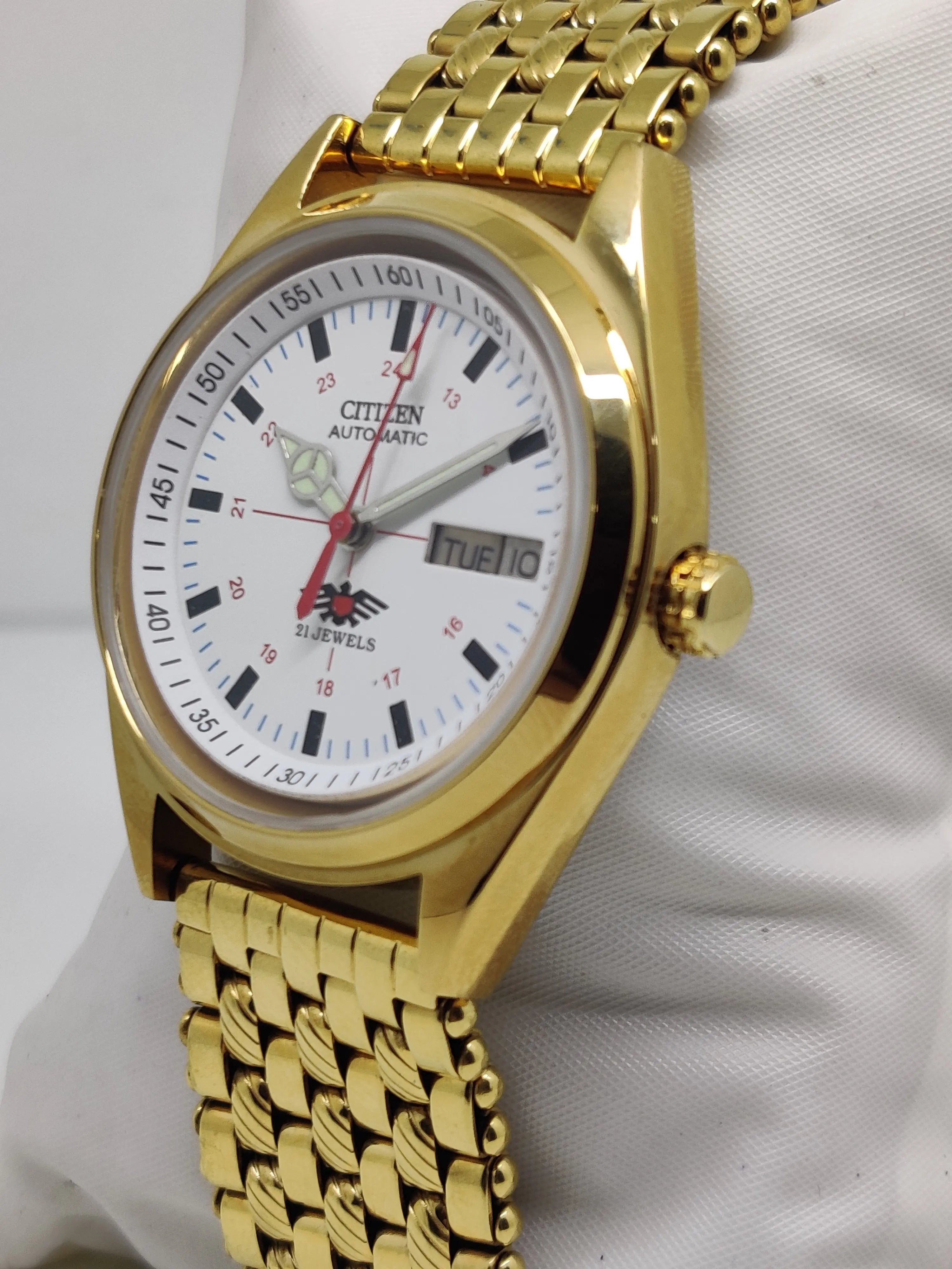 Citizen Automatic 8200 Movement stainless steel Japan Made 21 Jewels Men s Wrist Watch National Watches