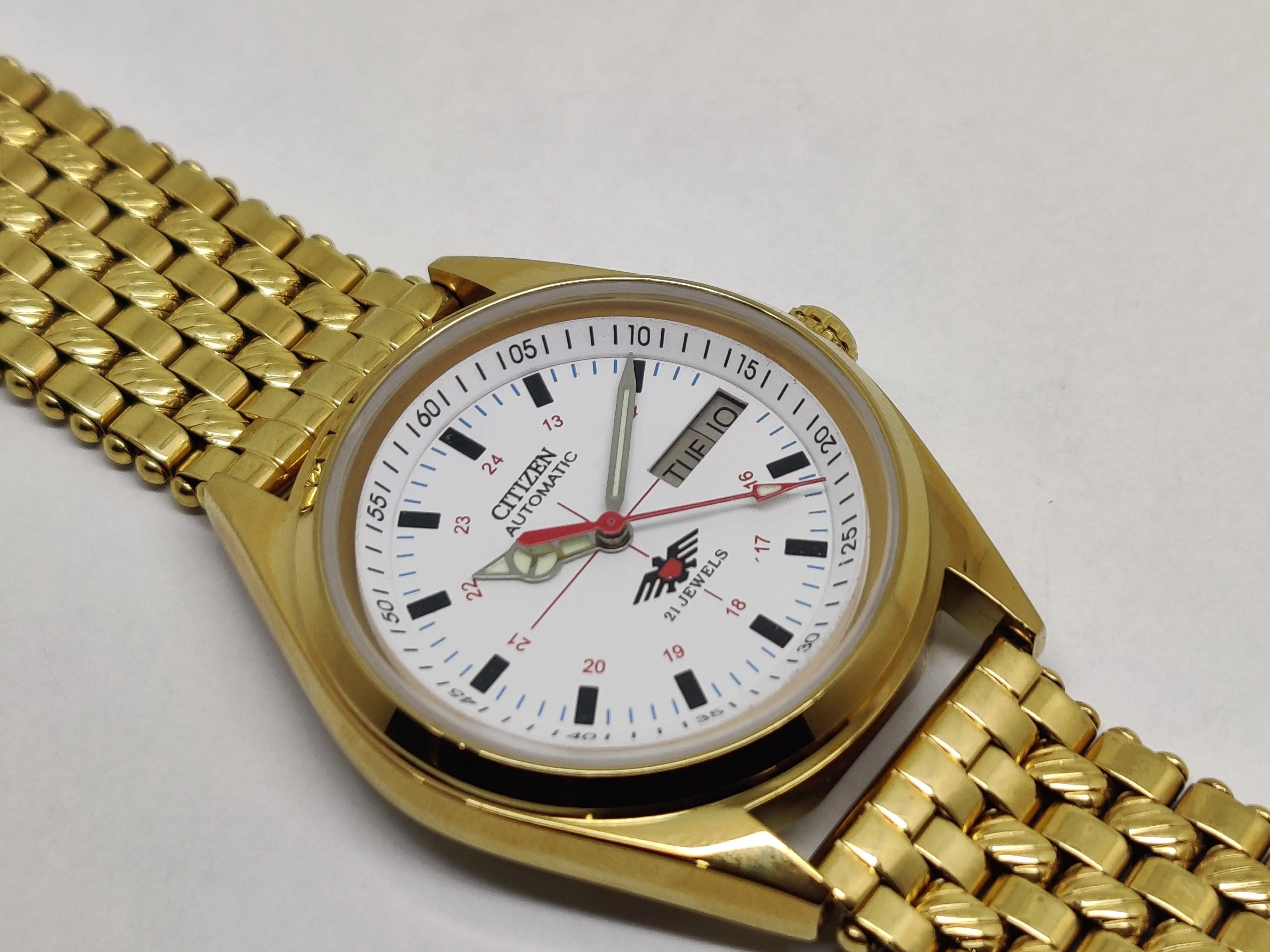Citizen Automatic 8200 Movement stainless steel Japan Made 21 Jewels Men s Wrist Watch National Watches