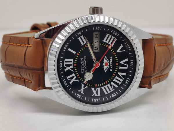 Citizen Automatic 8200 Movement stainless steel Japan Made 21 Jewels Men s Wrist Watch