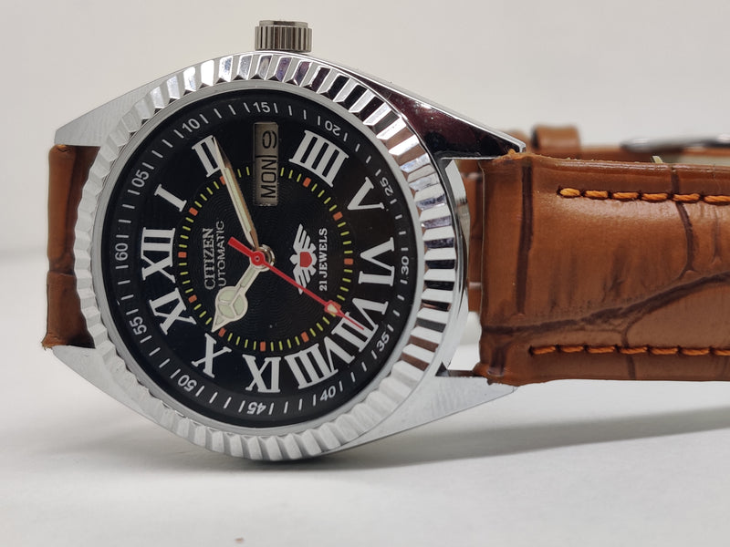 Citizen Automatic 8200 Movement stainless steel Japan Made 21 Jewels Men s Wrist Watch