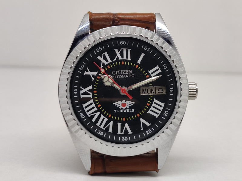 Citizen Automatic 8200 Movement stainless steel Japan Made 21 Jewels Men s Wrist Watch