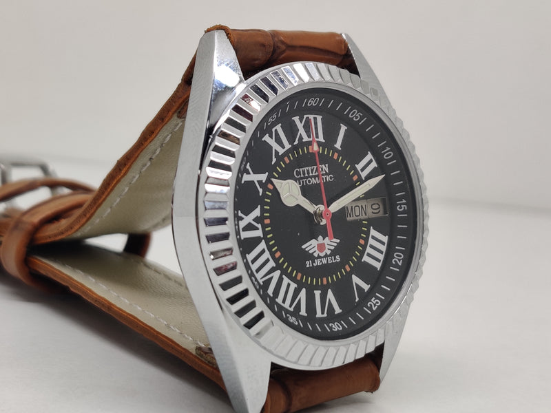 Citizen Automatic 8200 Movement stainless steel Japan Made 21 Jewels Men s Wrist Watch