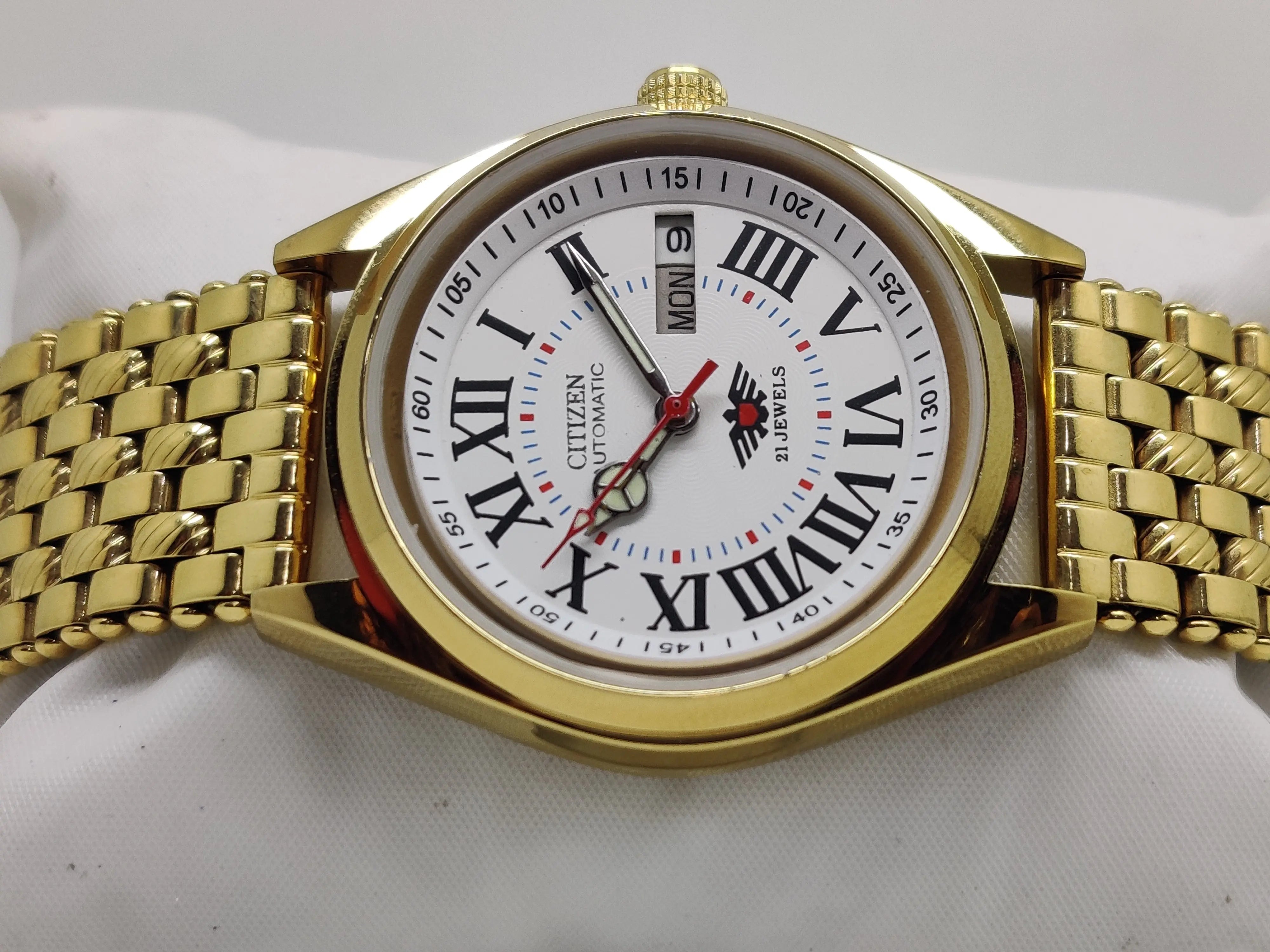 Citizen Automatic 8200 Movement stainless steel Japan Made 21 Jewels Men s Wrist Watch National Watches